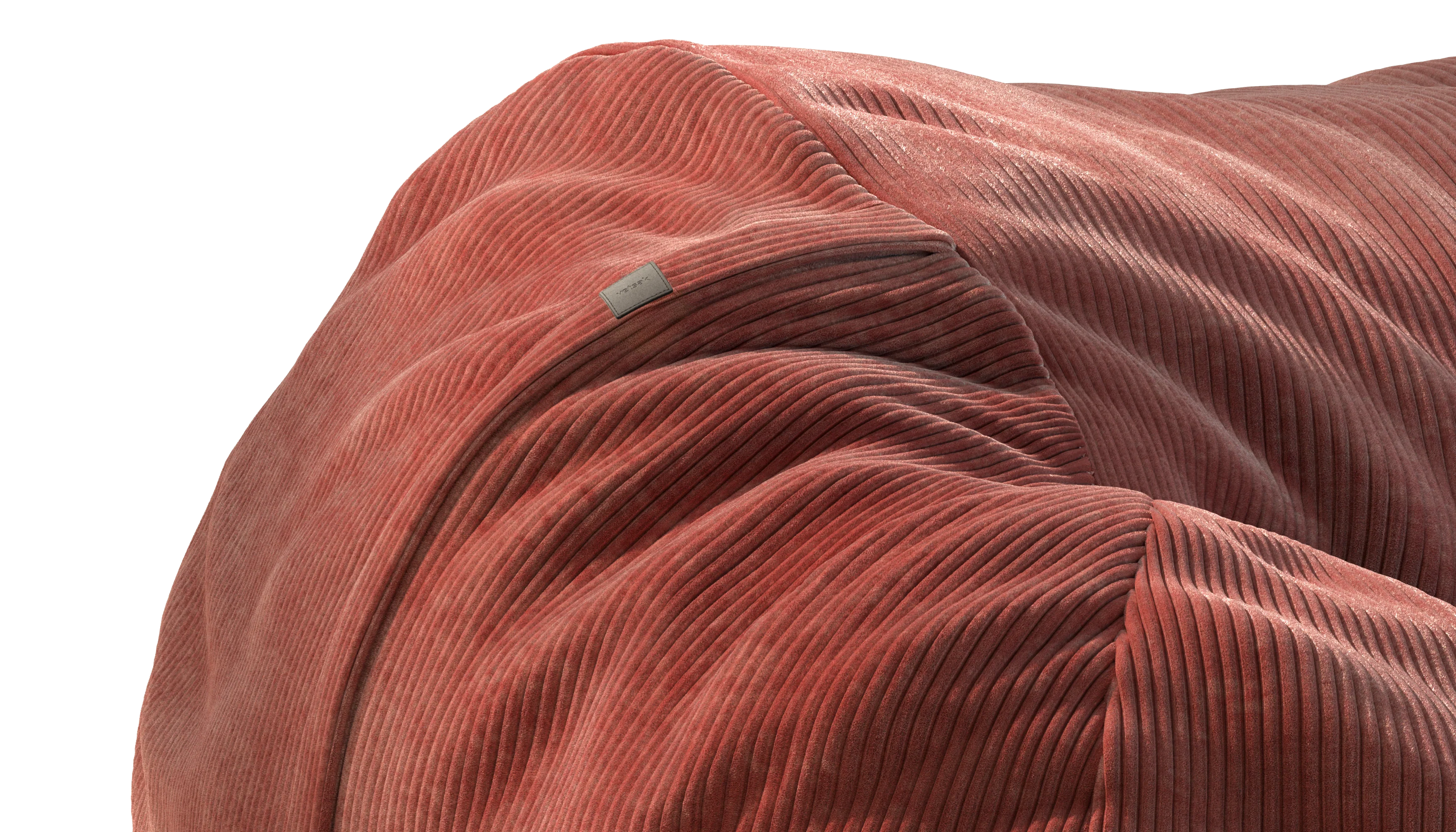 vetsak | Beanbag Large - Cord Velour - Brick - Image 3