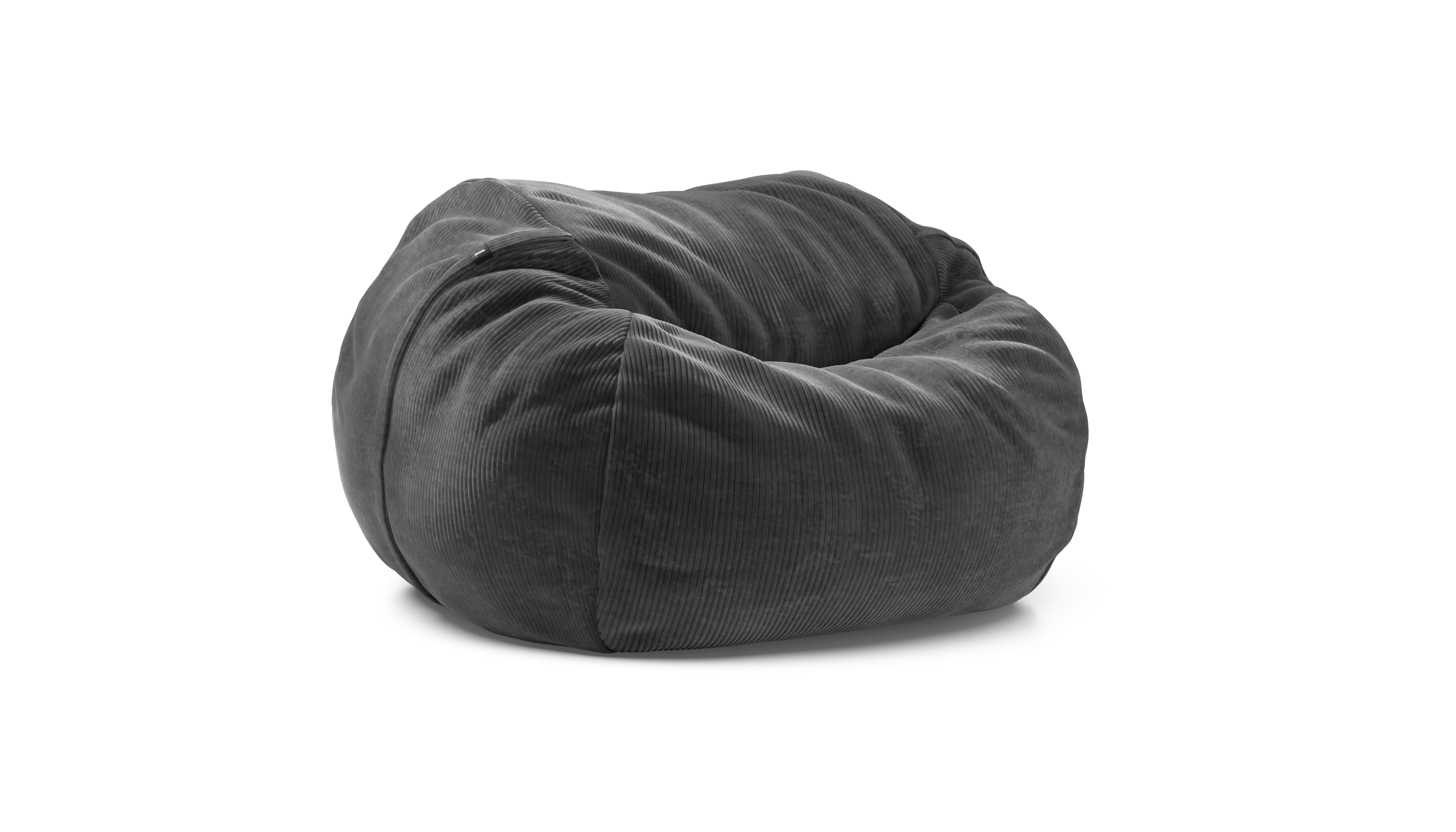 vetsak | Beanbag Large - Cord Velour - Dark Grey