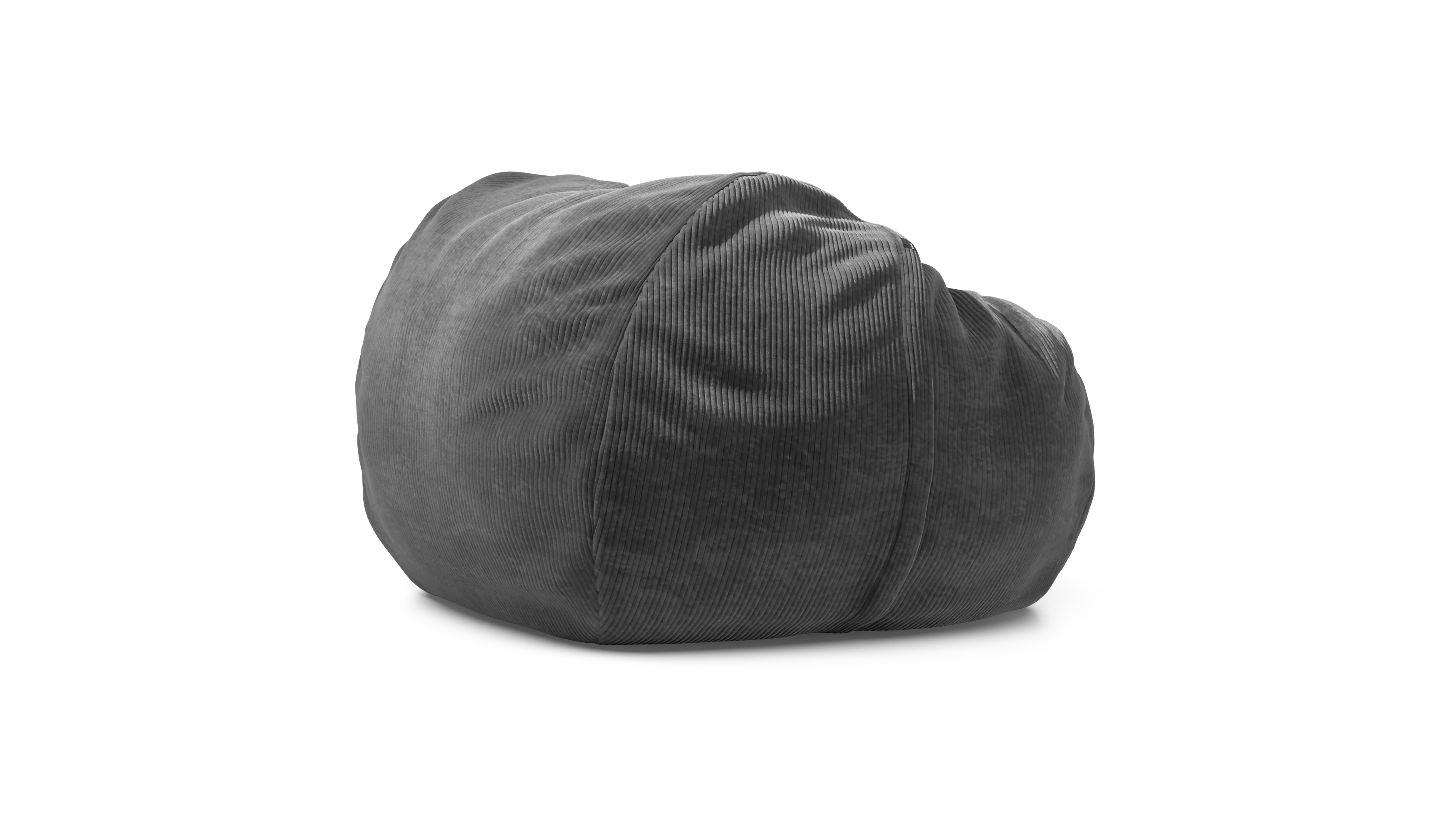 vetsak | Beanbag Large - Cord Velour - Dark Grey - Image 2
