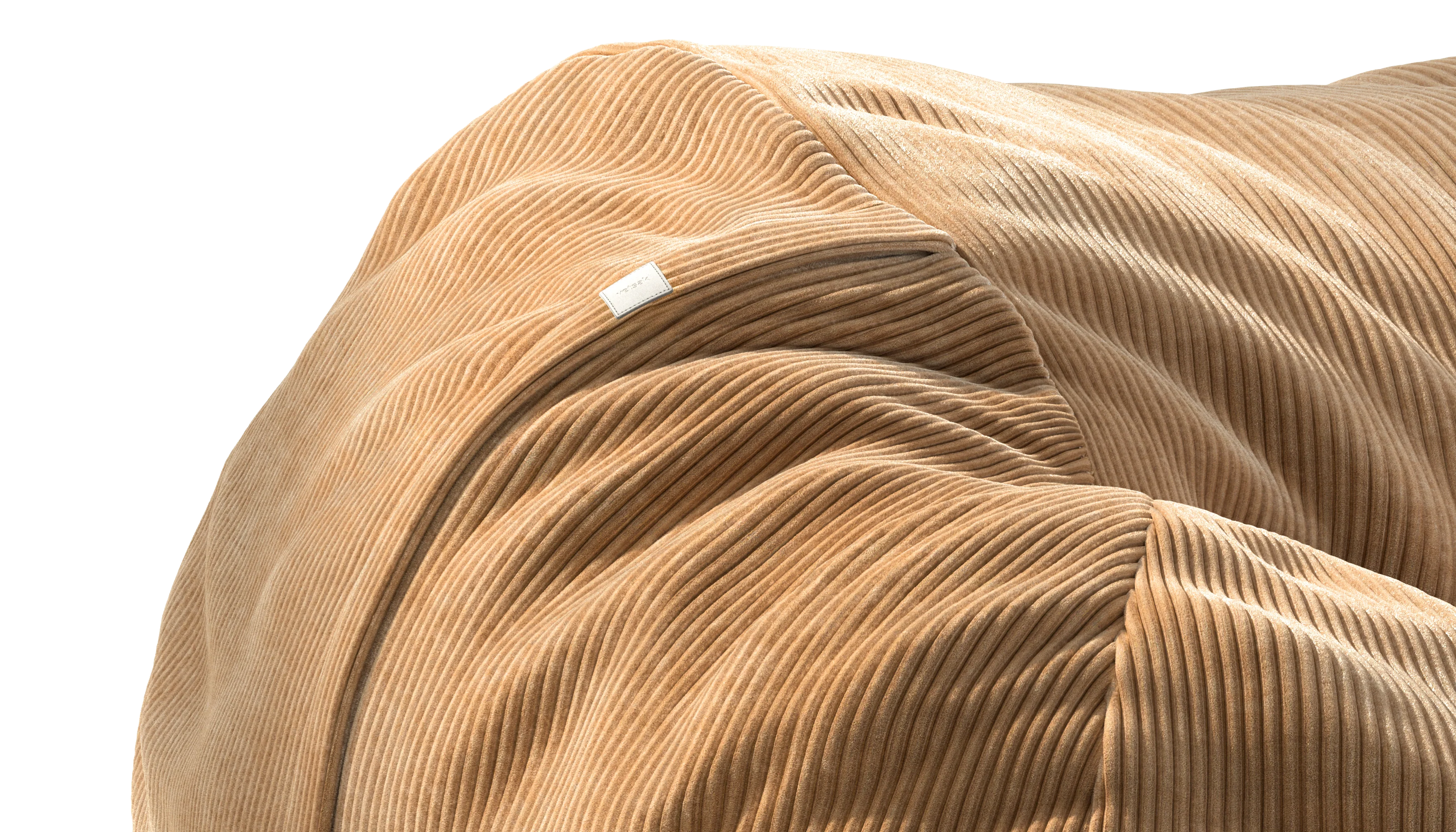 vetsak | Cover Beanbag Large - Cord Velour - Camel - Image 3