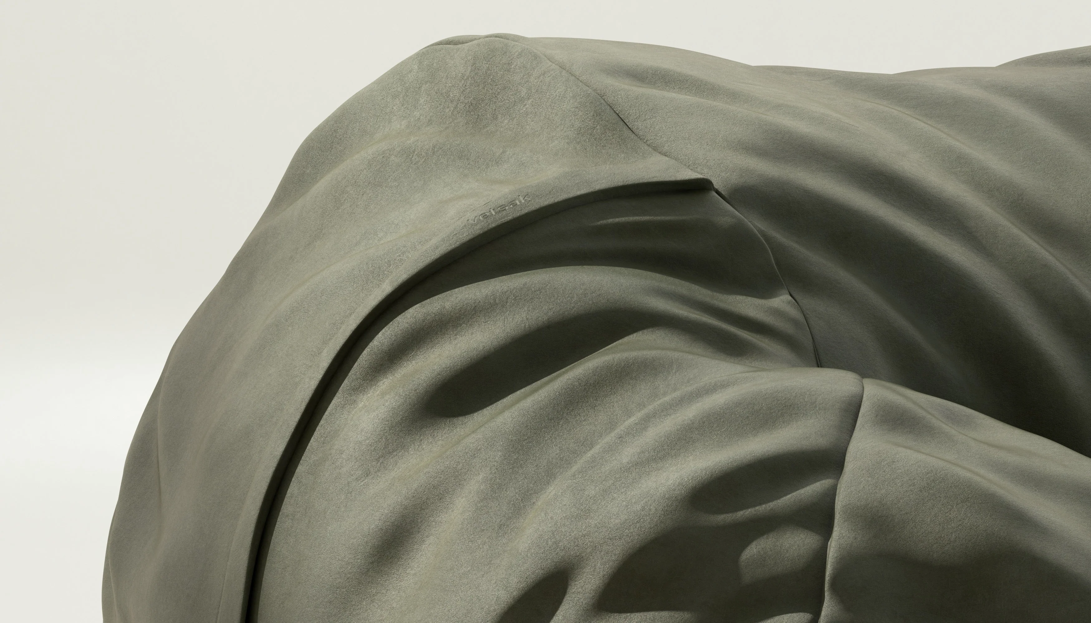 vetsak | Cover Beanbag Large - Leather - Olive - Image 3