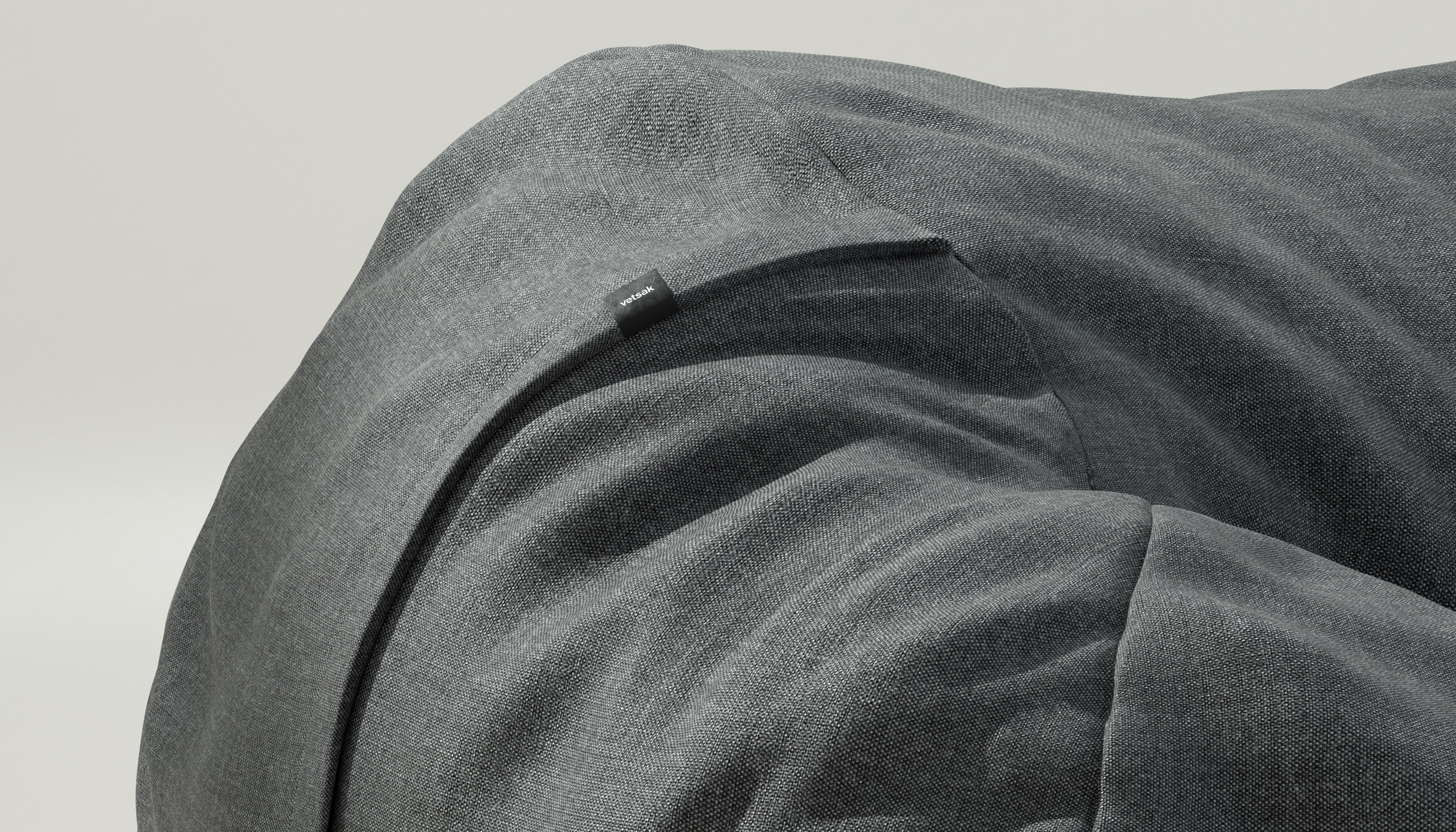 vetsak | Cover Beanbag Large - Pique - Dark Grey - Image 3