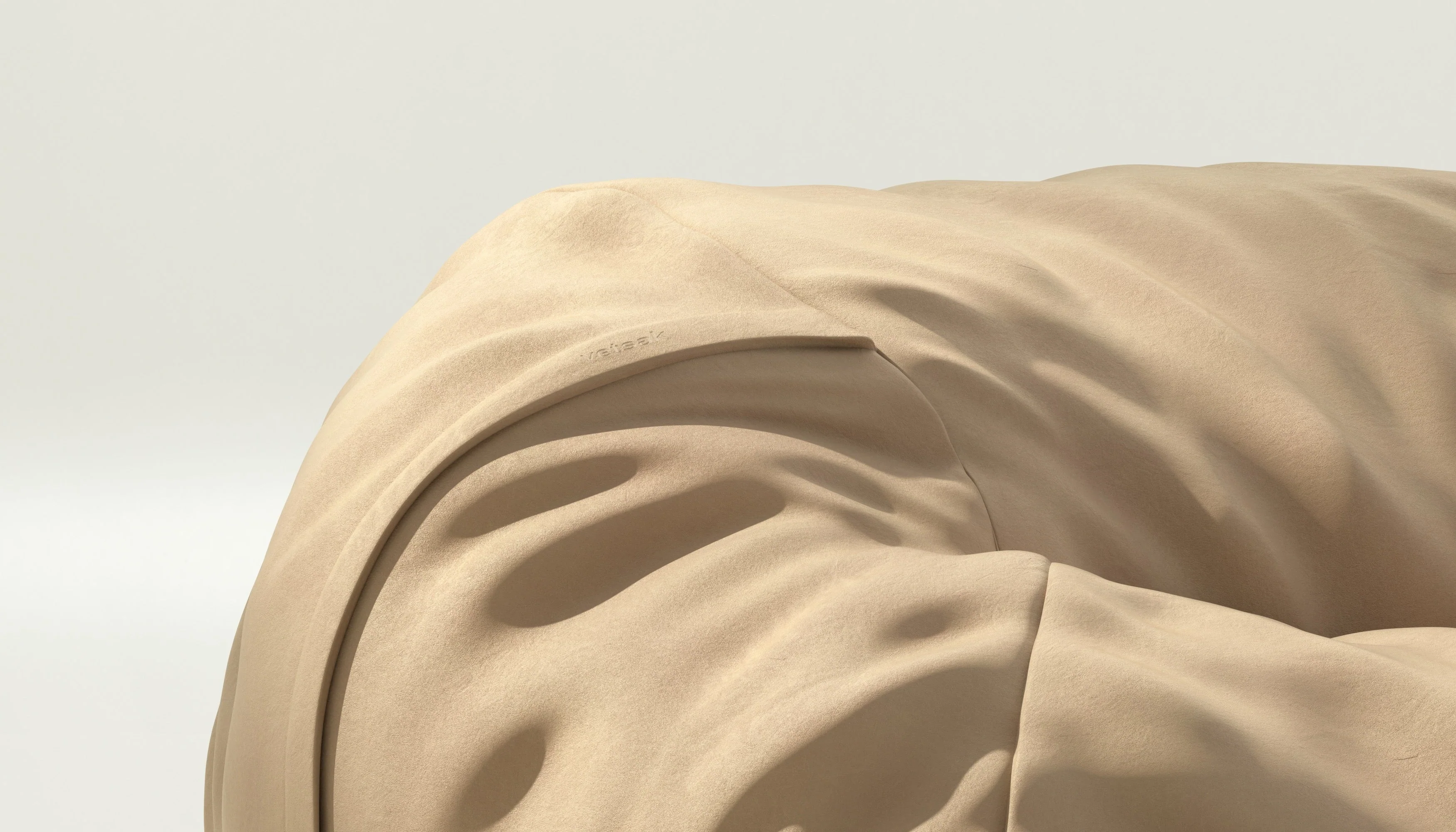 vetsak | Cover Beanbag Medium - Leather - Beige - Image 3