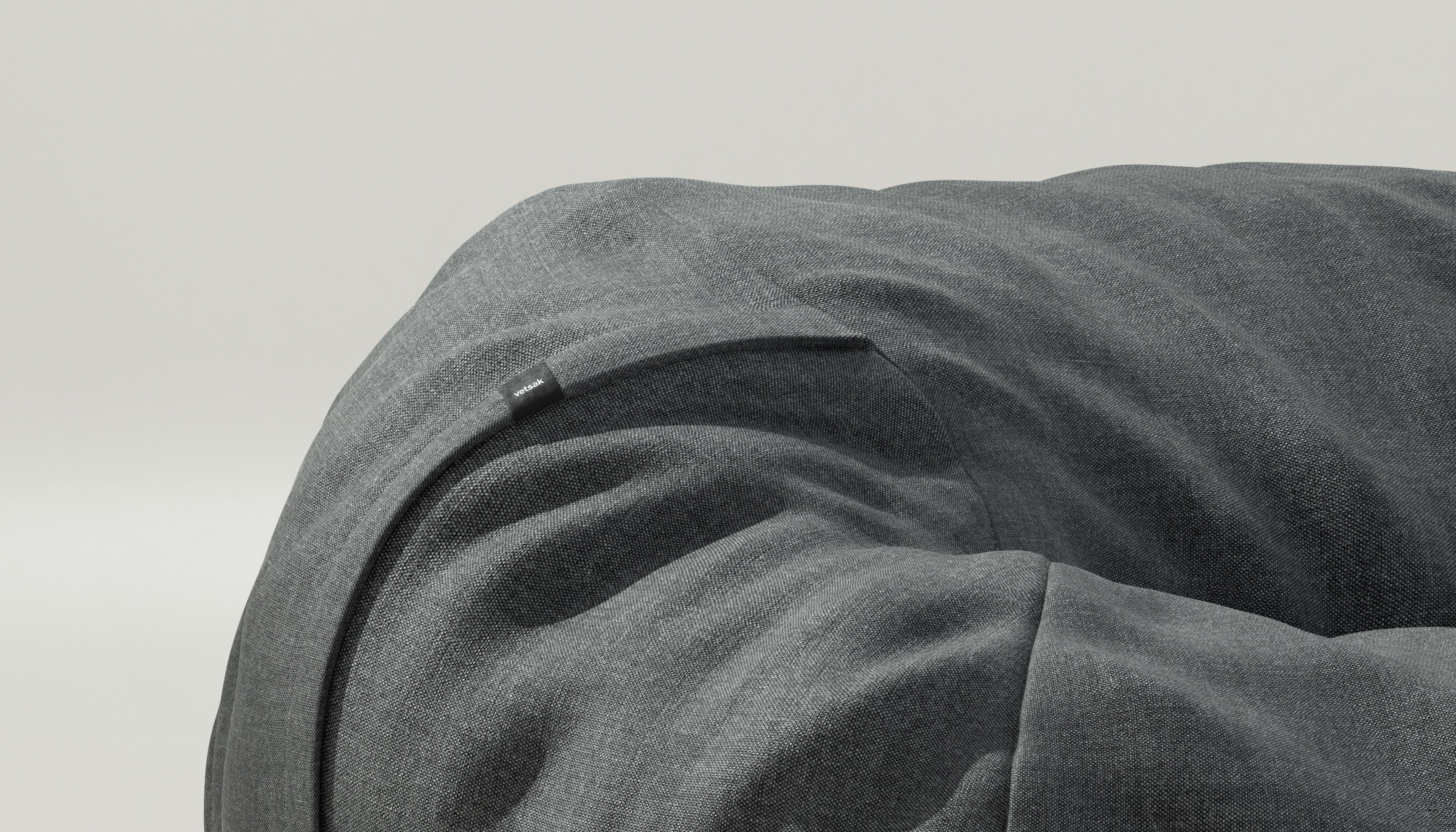 vetsak | Cover Beanbag Medium - Pique - Dark Grey - Image 3