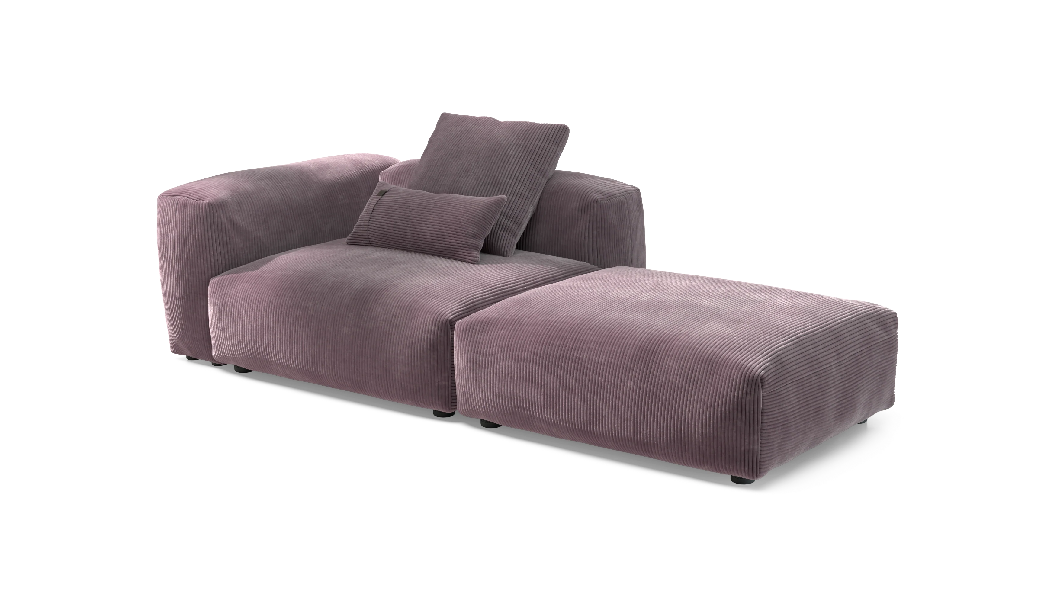 vetsak | Sofa Set 01 Large - Cord Velour - Blossom | Modular Sofa | 3.5 Seater - Image 4