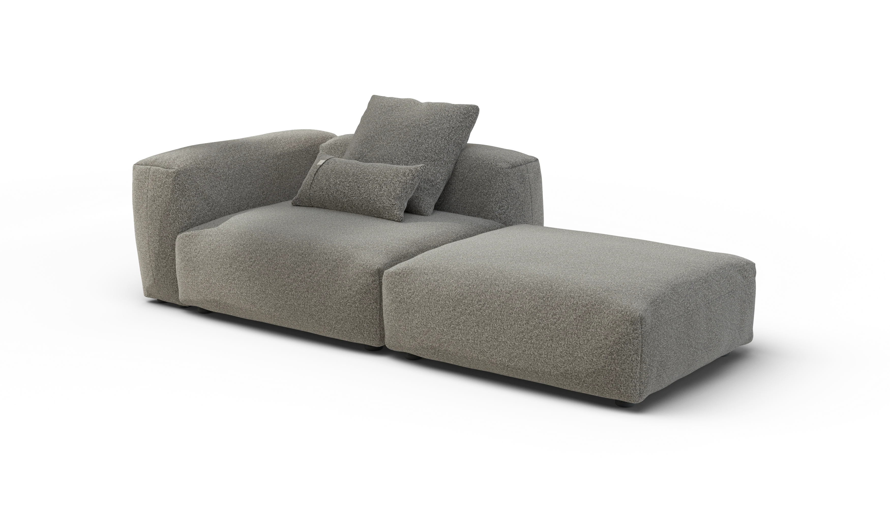 vetsak | Sofa Set 01 Large - Pebble - Platinum | Modular Sofa | 3.5 Seater - Image 4