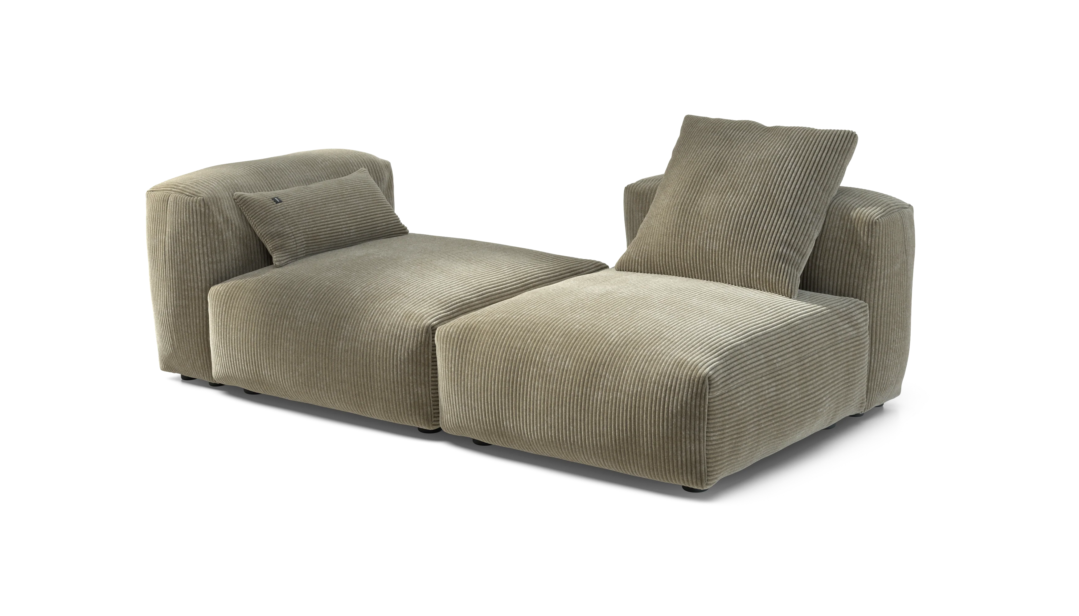 vetsak | Sofa Set 01 Medium - Cord Velour - Khaki | Modular Sofa | 2.5 Seater - Image 4