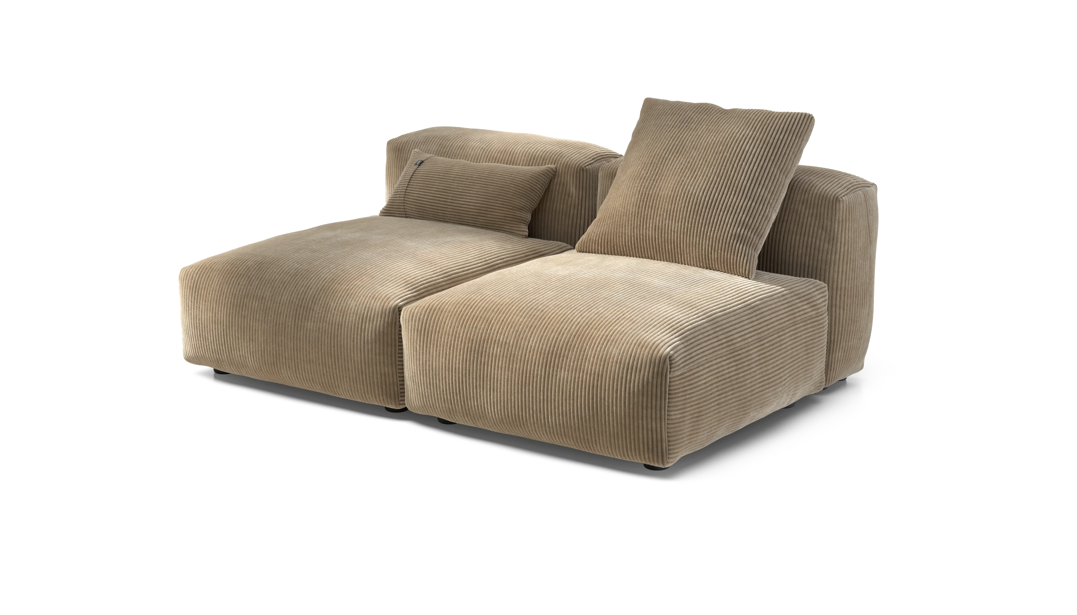 vetsak | Sofa Set 01 Medium - Cord Velour - Sand | Modular Sofa | 2.5 Seater - Image 3