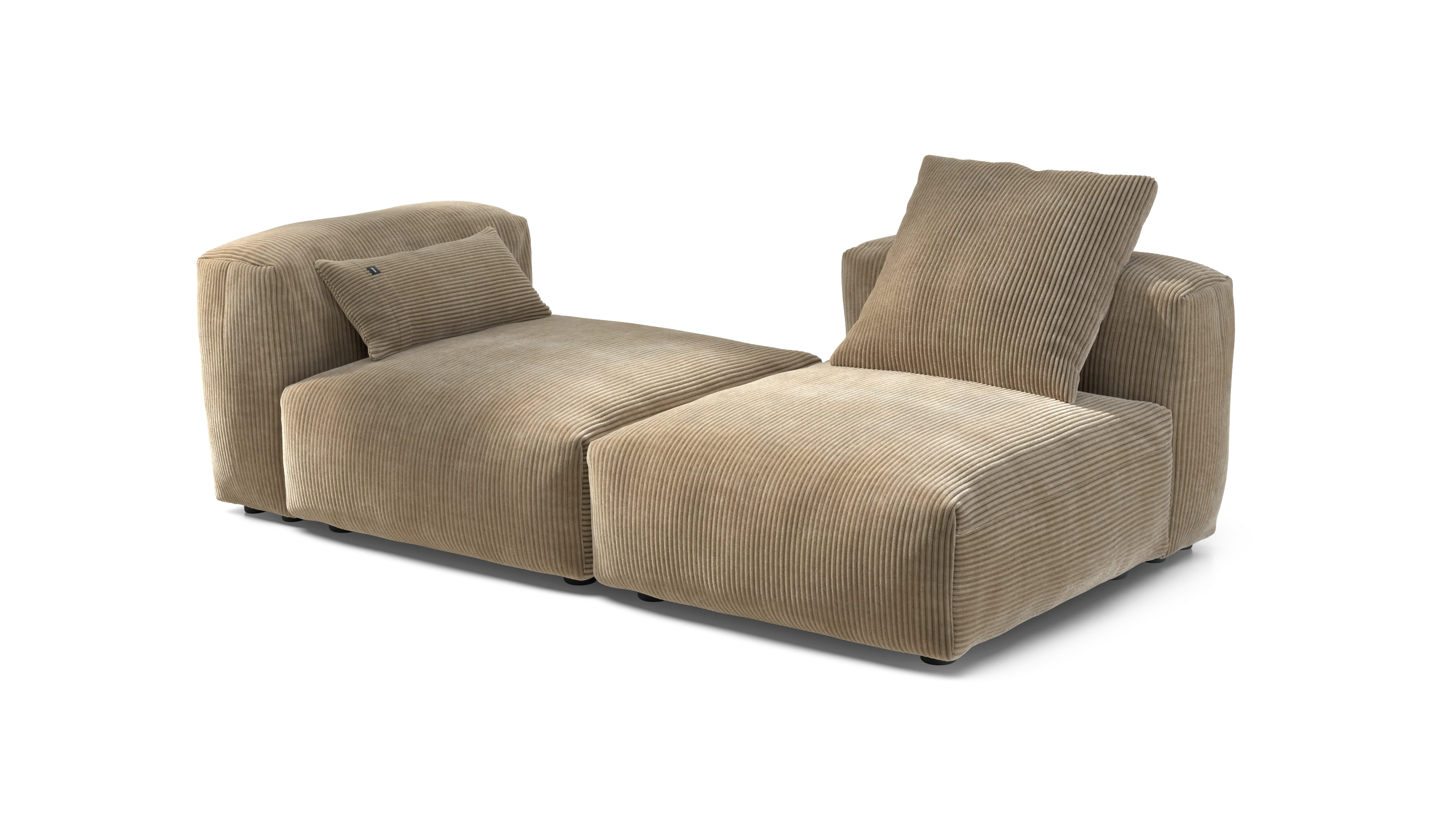 vetsak | Sofa Set 01 Medium - Cord Velour - Sand | Modular Sofa | 2.5 Seater - Image 4