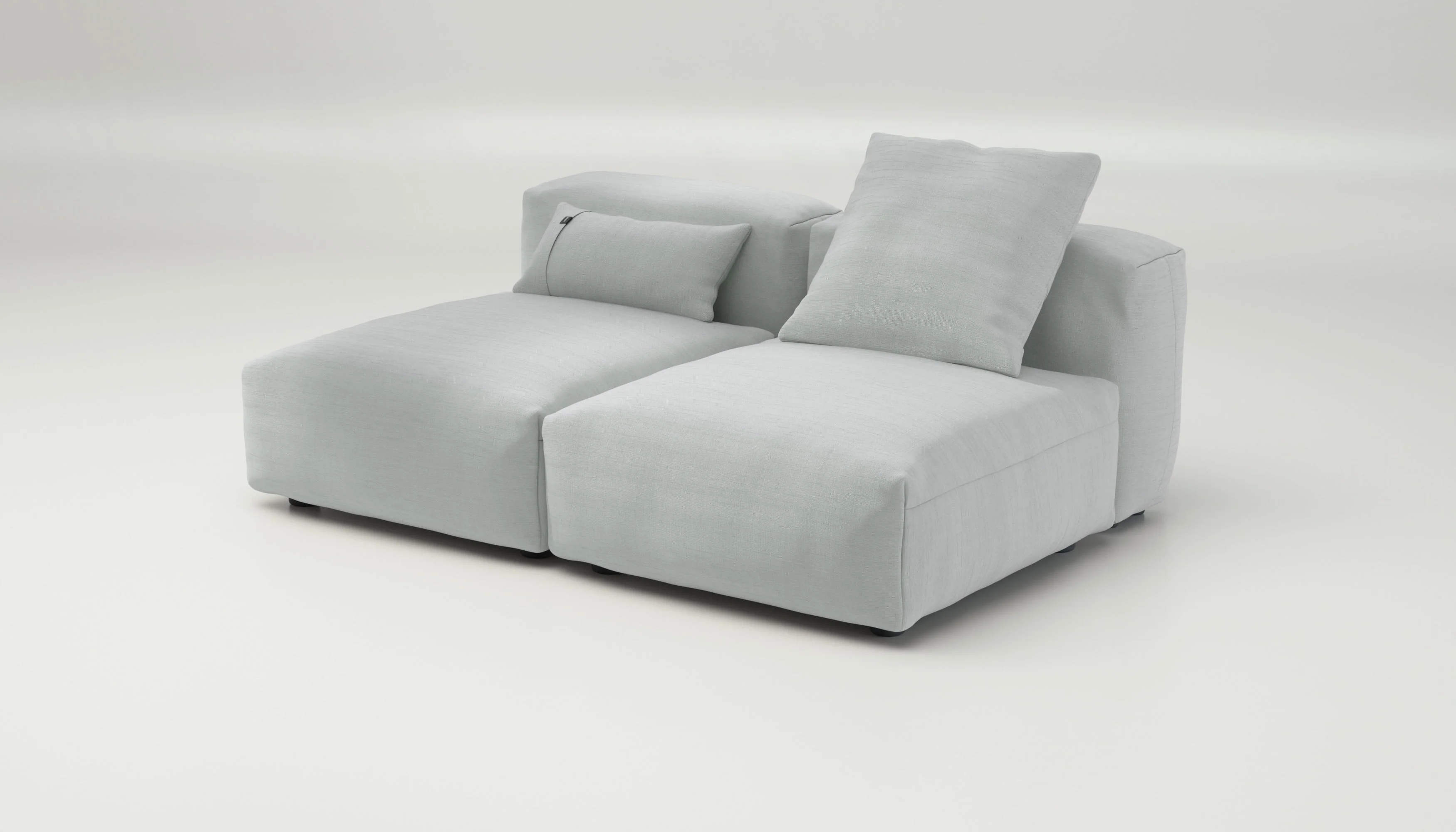 vetsak | Sofa Set 01 Medium - Pique - Light Grey | Modular Sofa | 2.5 Seater - Image 3