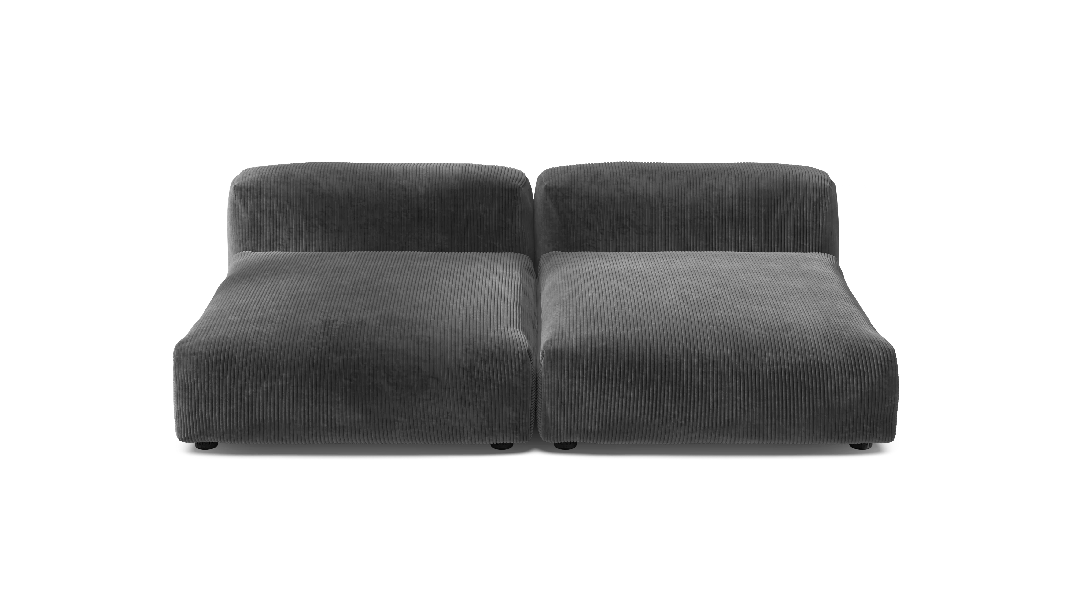 vetsak | Sofa Set 01 XLarge - Cord Velour - Dark Grey | Modular Sofa | 3.5 Seater - Image 2