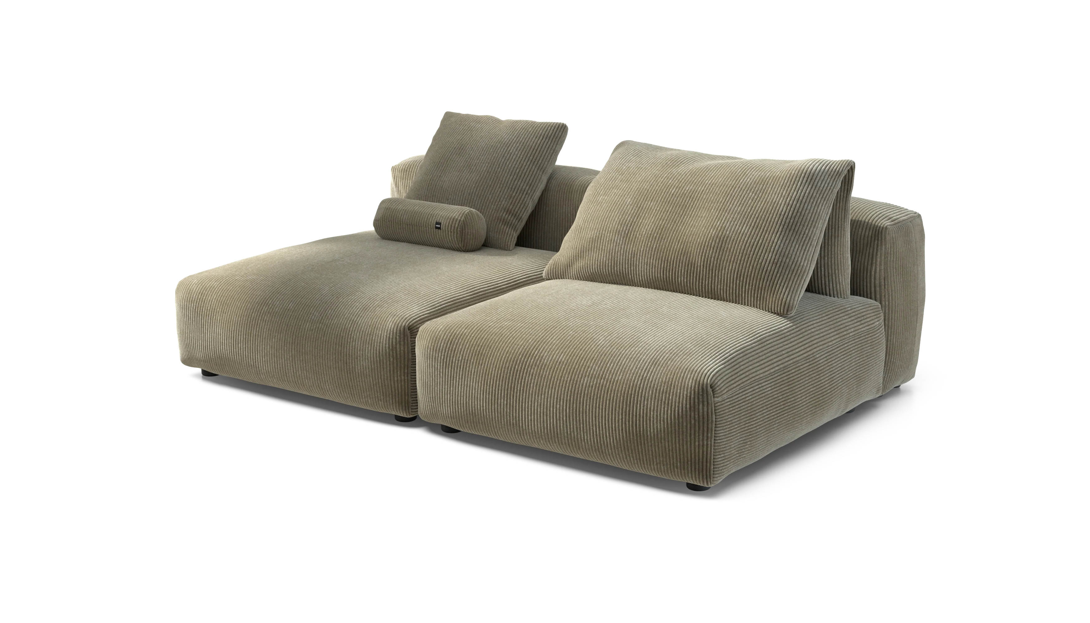 vetsak | Sofa Set 01 XLarge - Cord Velour - Khaki | Modular Sofa | 3.5 Seater - Image 3