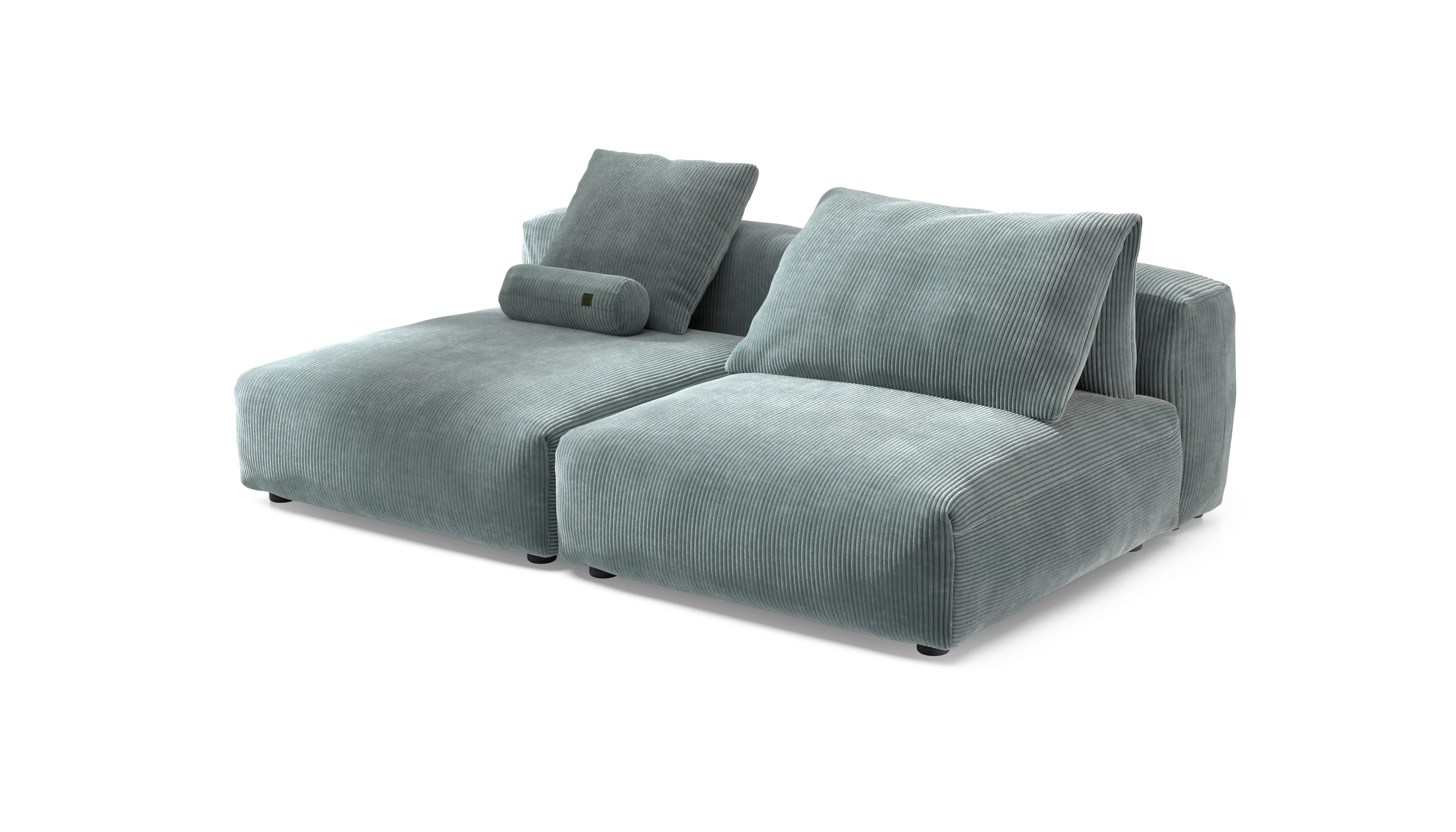 vetsak | Sofa Set 01 XLarge - Cord Velour - Mint | Modular Sofa | 3.5 Seater - Image 3