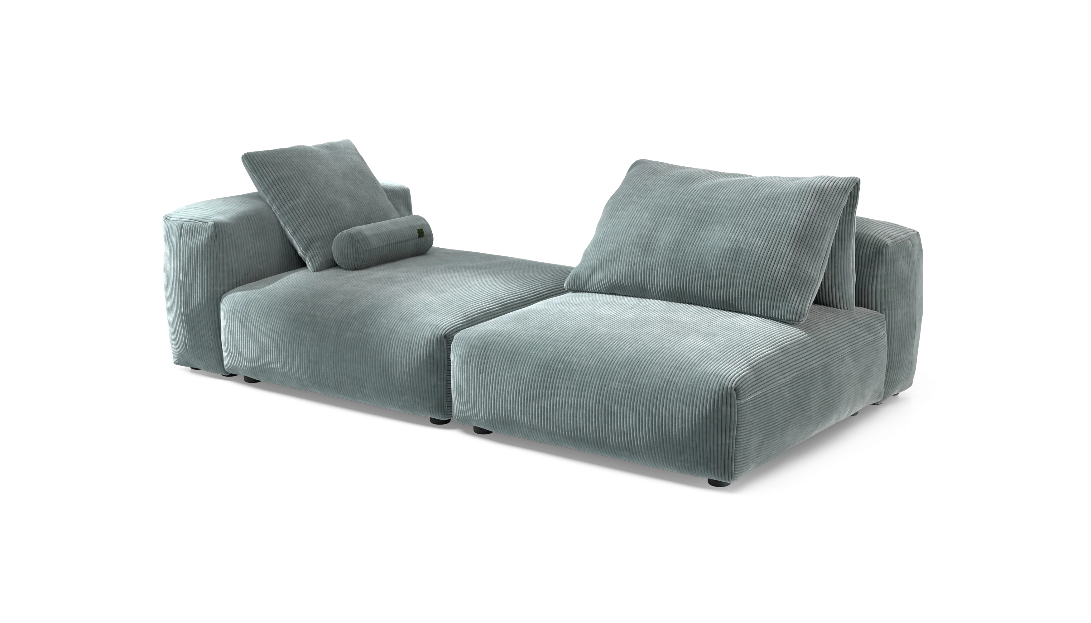 vetsak | Sofa Set 01 XLarge - Cord Velour - Mint | Modular Sofa | 3.5 Seater - Image 4