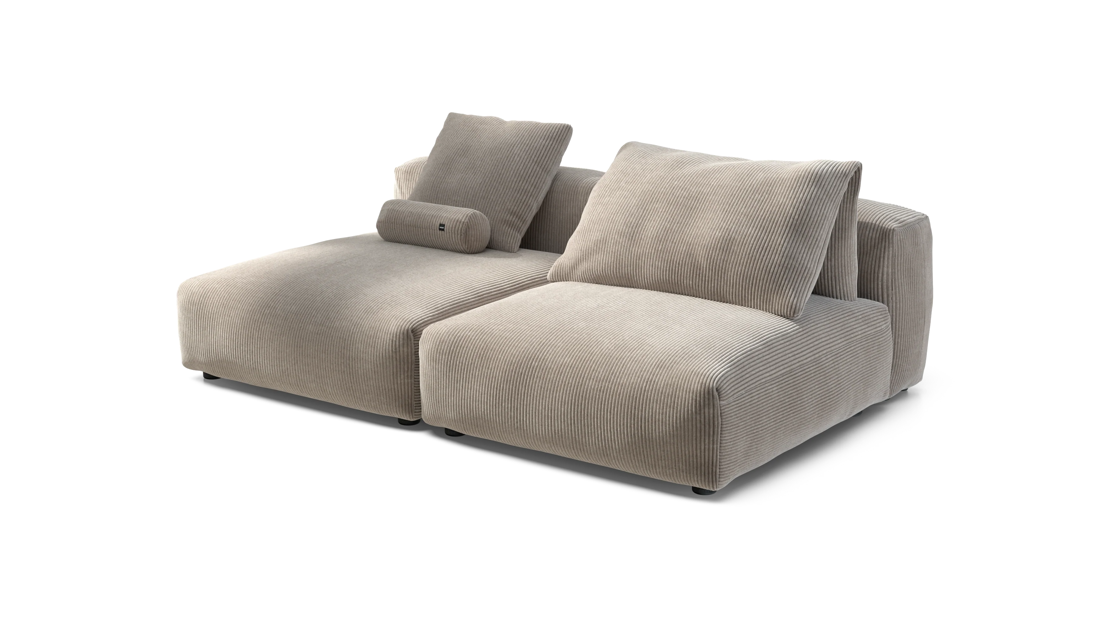 vetsak | Sofa Set 01 XLarge - Cord Velour - Platinum | Modular Sofa | 3.5 Seater - Image 3