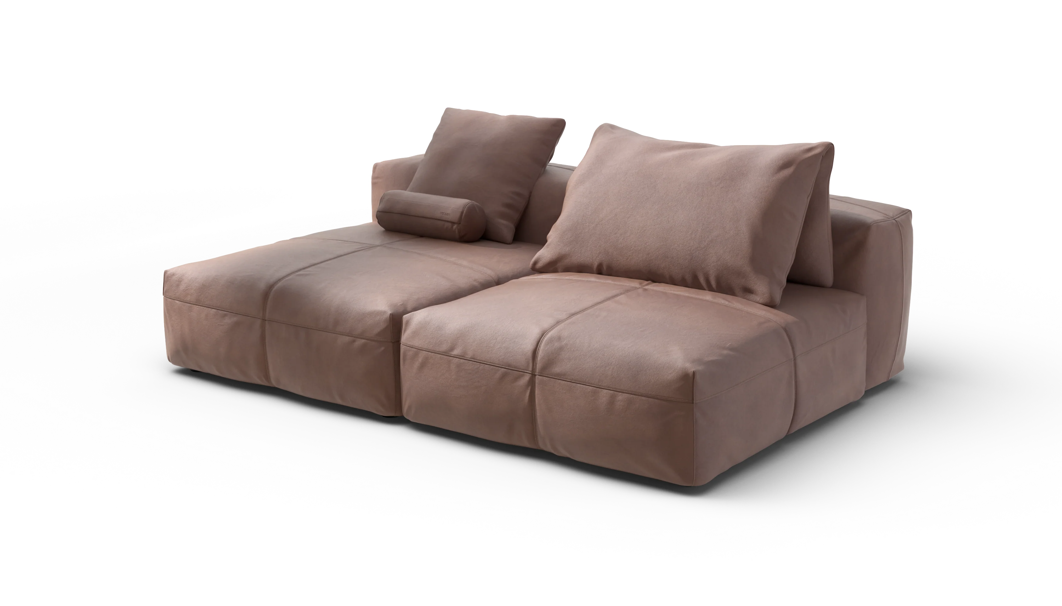vetsak | Sofa Set 01 XLarge - Leather - Stone | Modular Sofa | 3.5 Seater - Image 3