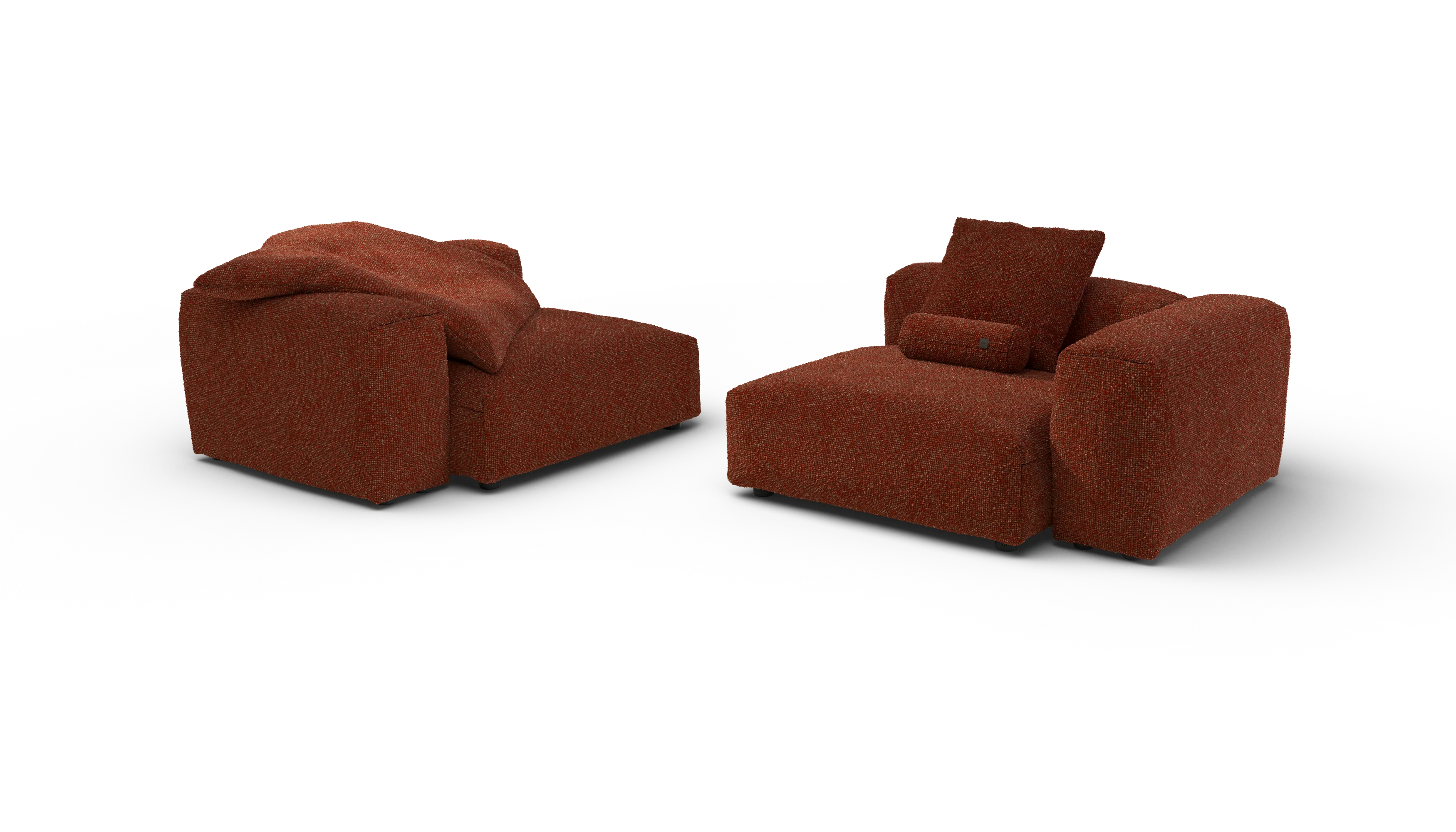 vetsak | Sofa Set 02 Large - Nub - Sienna | Modular Sofa | 3.5 Seater | Big Sofa - Image 4