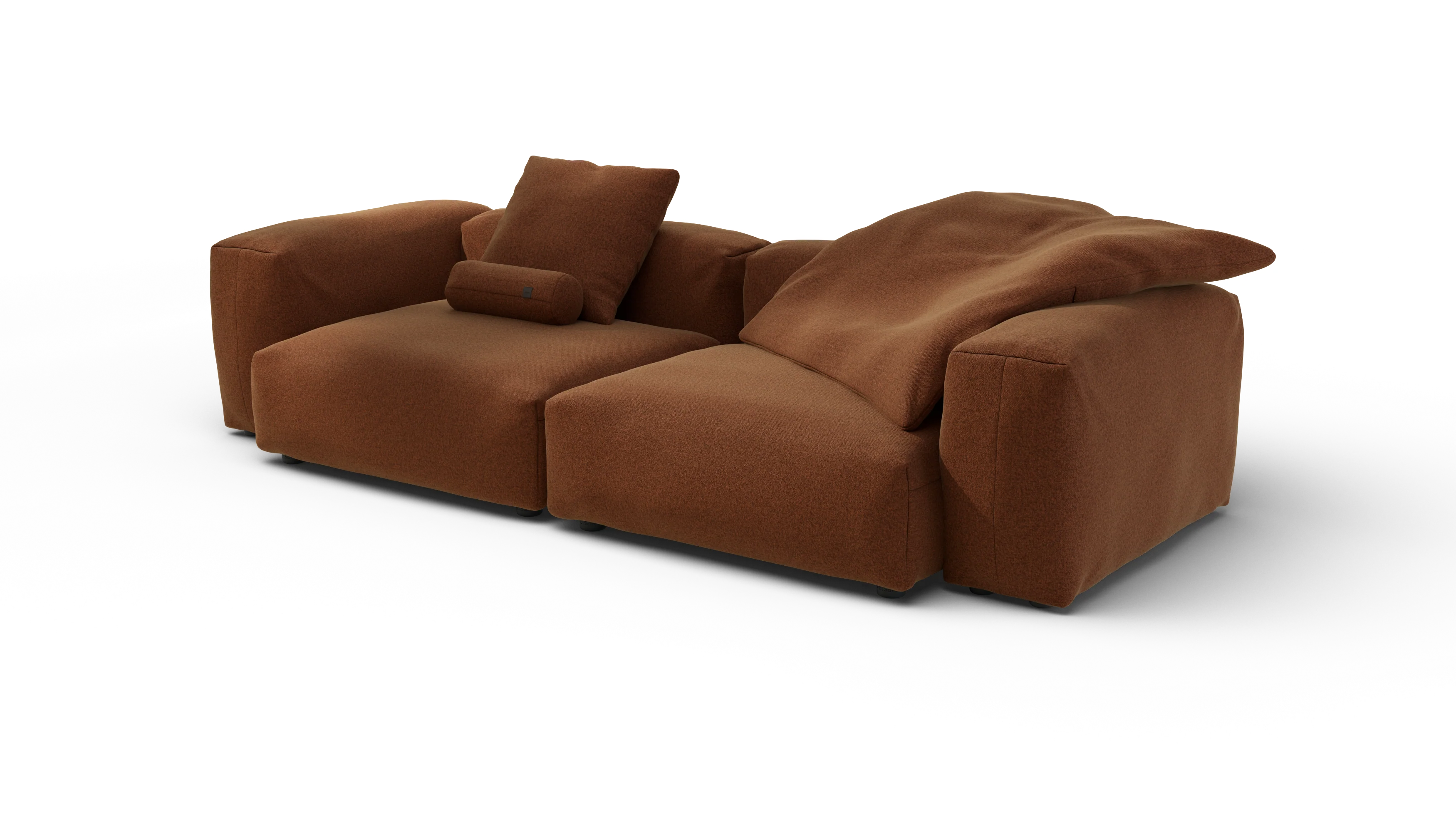 vetsak | Sofa Set 02 Large - Pebble - Sundried | Modular Sofa | 3.5 Seater | Big Sofa - Image 3