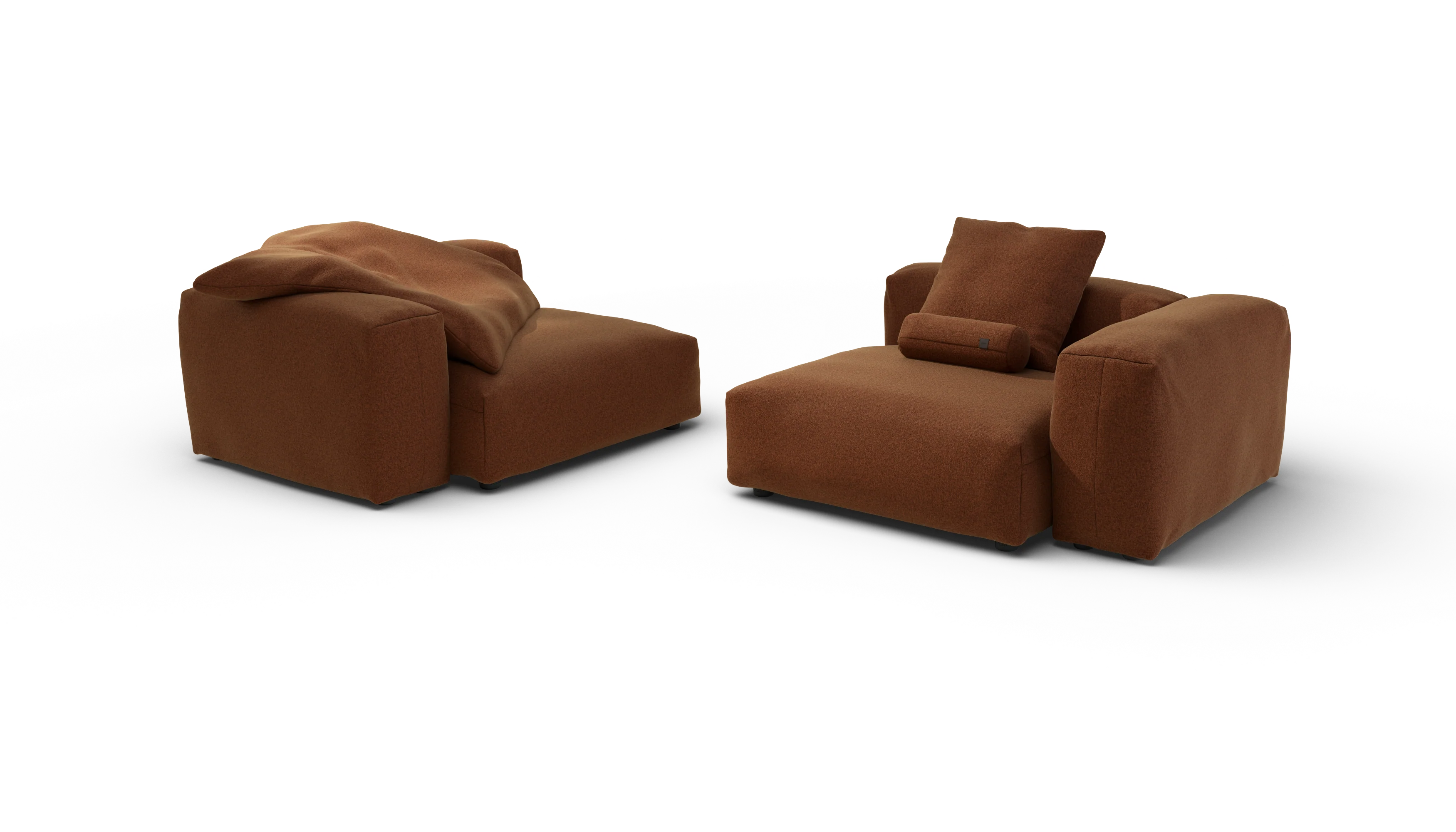 vetsak | Sofa Set 02 Large - Pebble - Sundried | Modular Sofa | 3.5 Seater | Big Sofa - Image 4