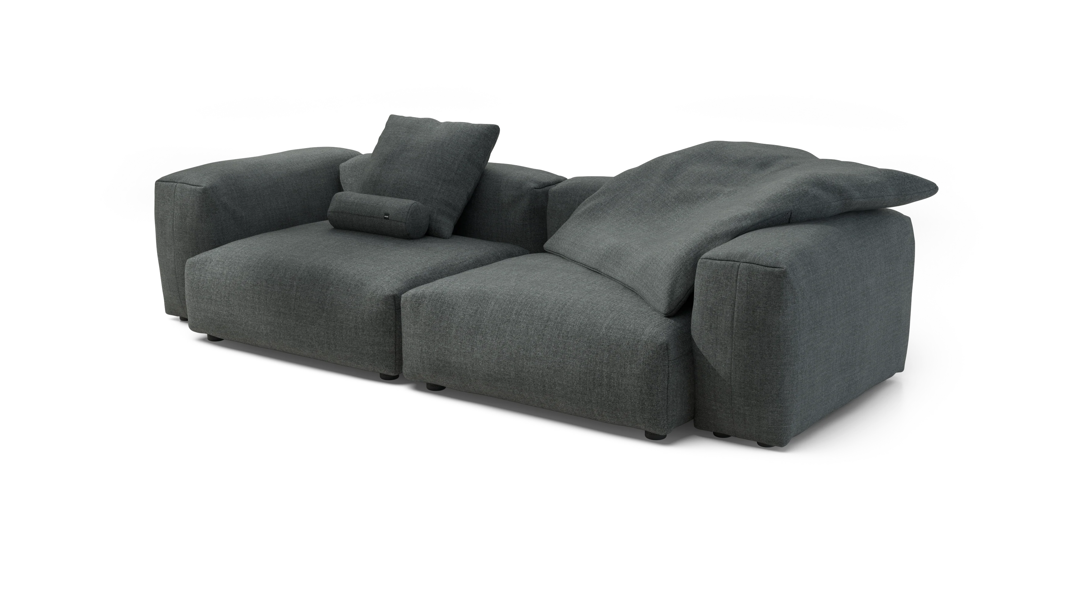 vetsak | Sofa Set 02 Large - Pique - Dark Grey | Modular Sofa | 3.5 Seater | Big Sofa - Image 3