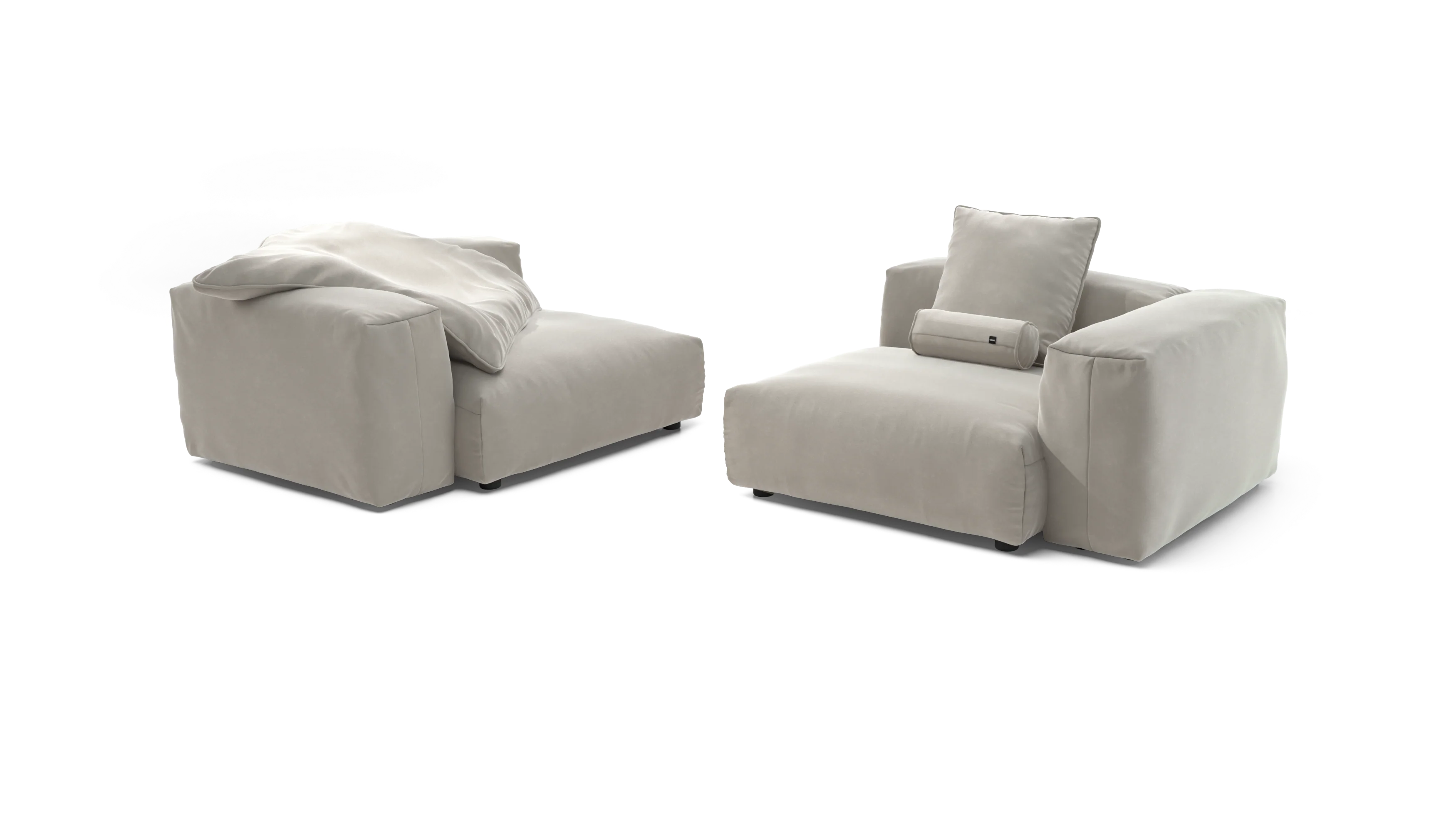 vetsak | Sofa Set 02 Large - Suave - Clay | Modular Sofa | 3.5 Seater | Big Sofa - Image 4