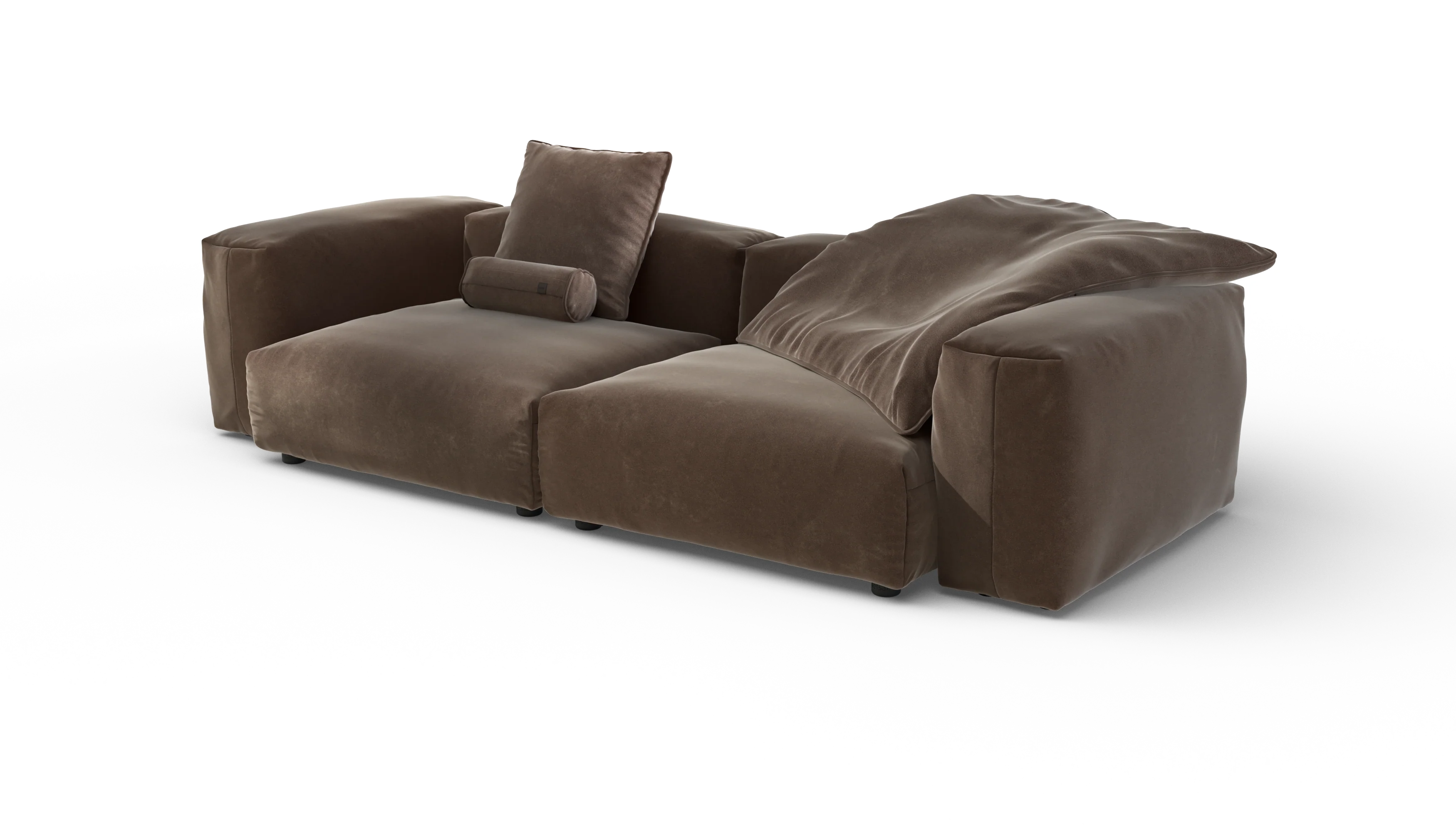 vetsak | Sofa Set 02 Large - Suave - Espresso | Modular Sofa | 3.5 Seater | Big Sofa - Image 3