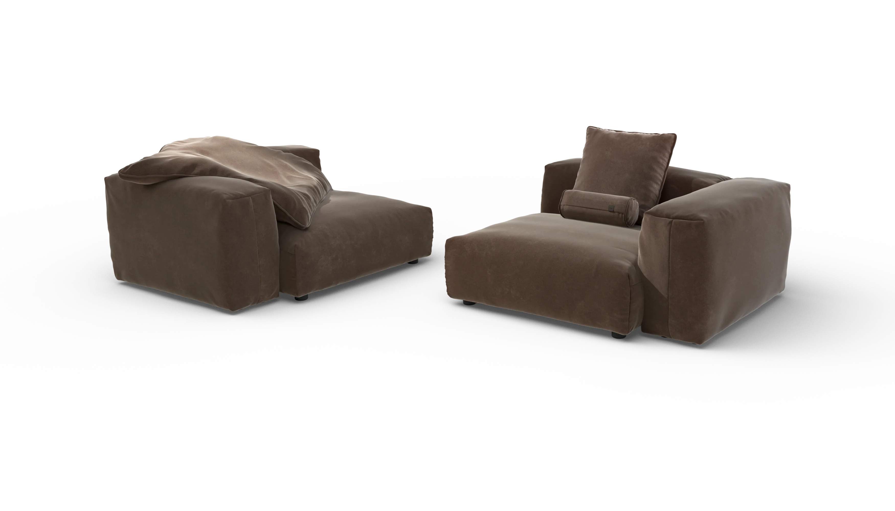 vetsak | Sofa Set 02 Large - Suave - Espresso | Modular Sofa | 3.5 Seater | Big Sofa - Image 4