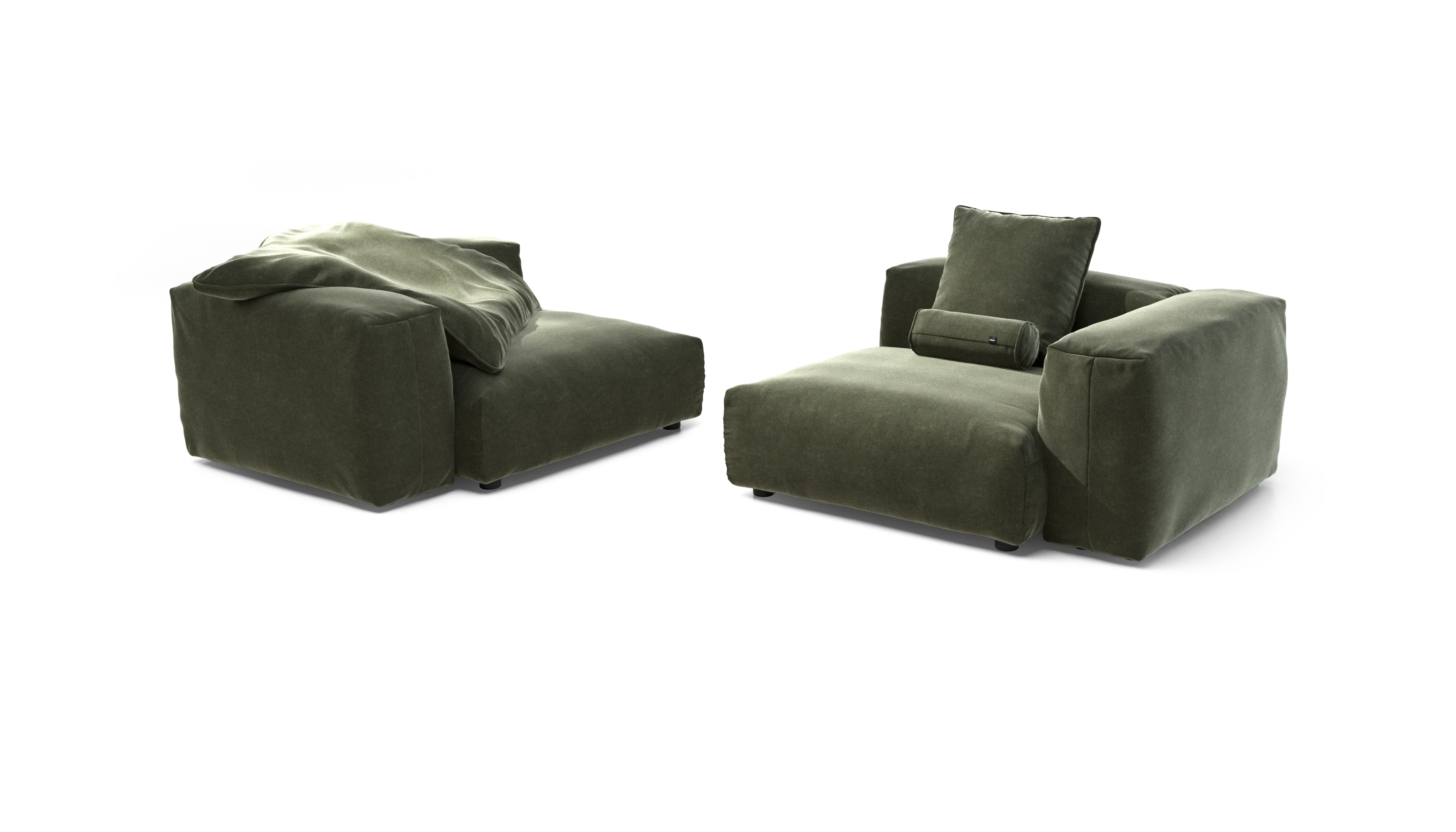 vetsak | Sofa Set 02 Large - Suave - Pine | Modular Sofa | 3.5 Seater | Big Sofa - Image 4