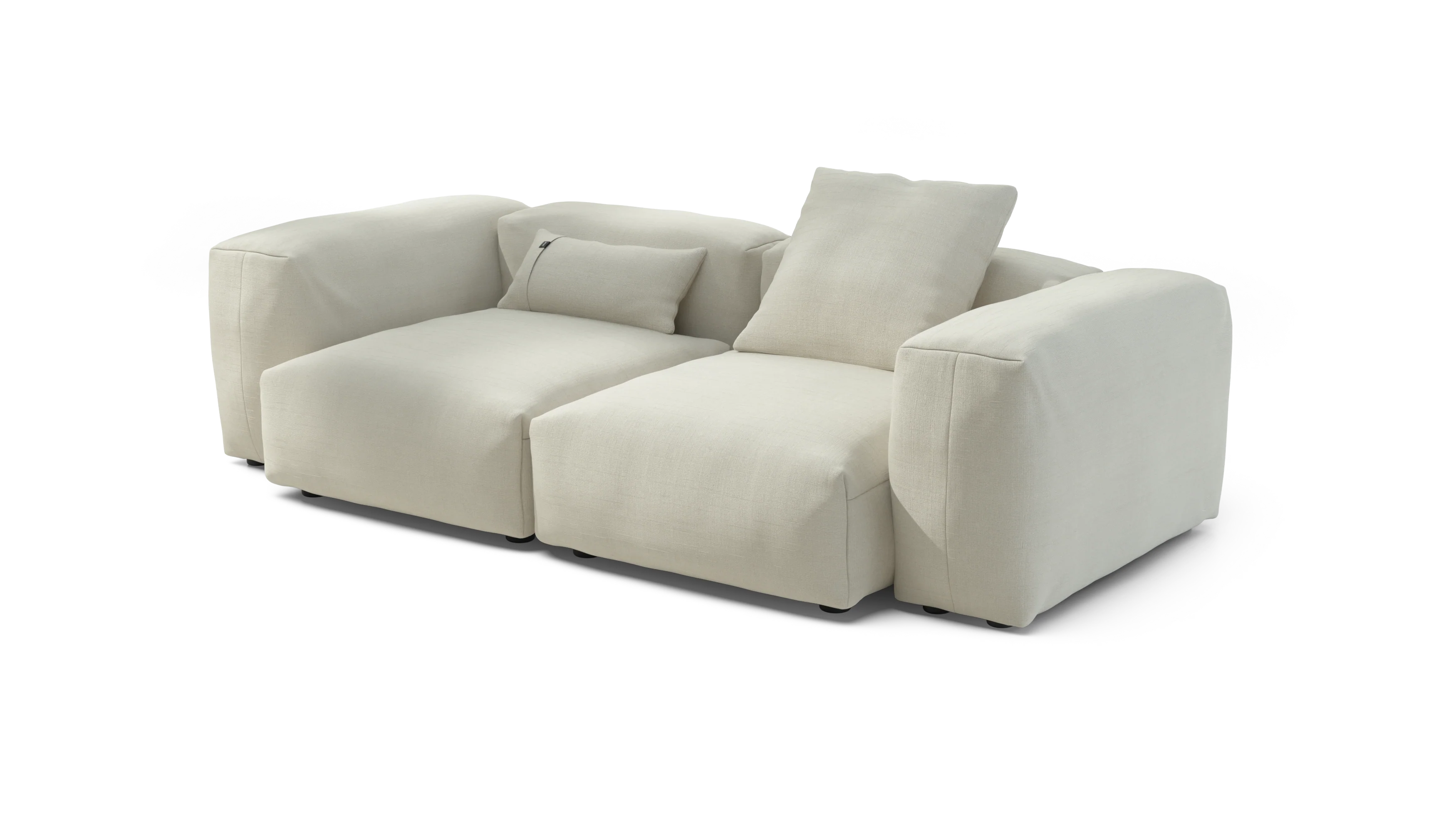 vetsak | Sofa Set 02 Medium - Pique - Creme | Modular Sofa | 2.5 Seater | Big Sofa - Image 3