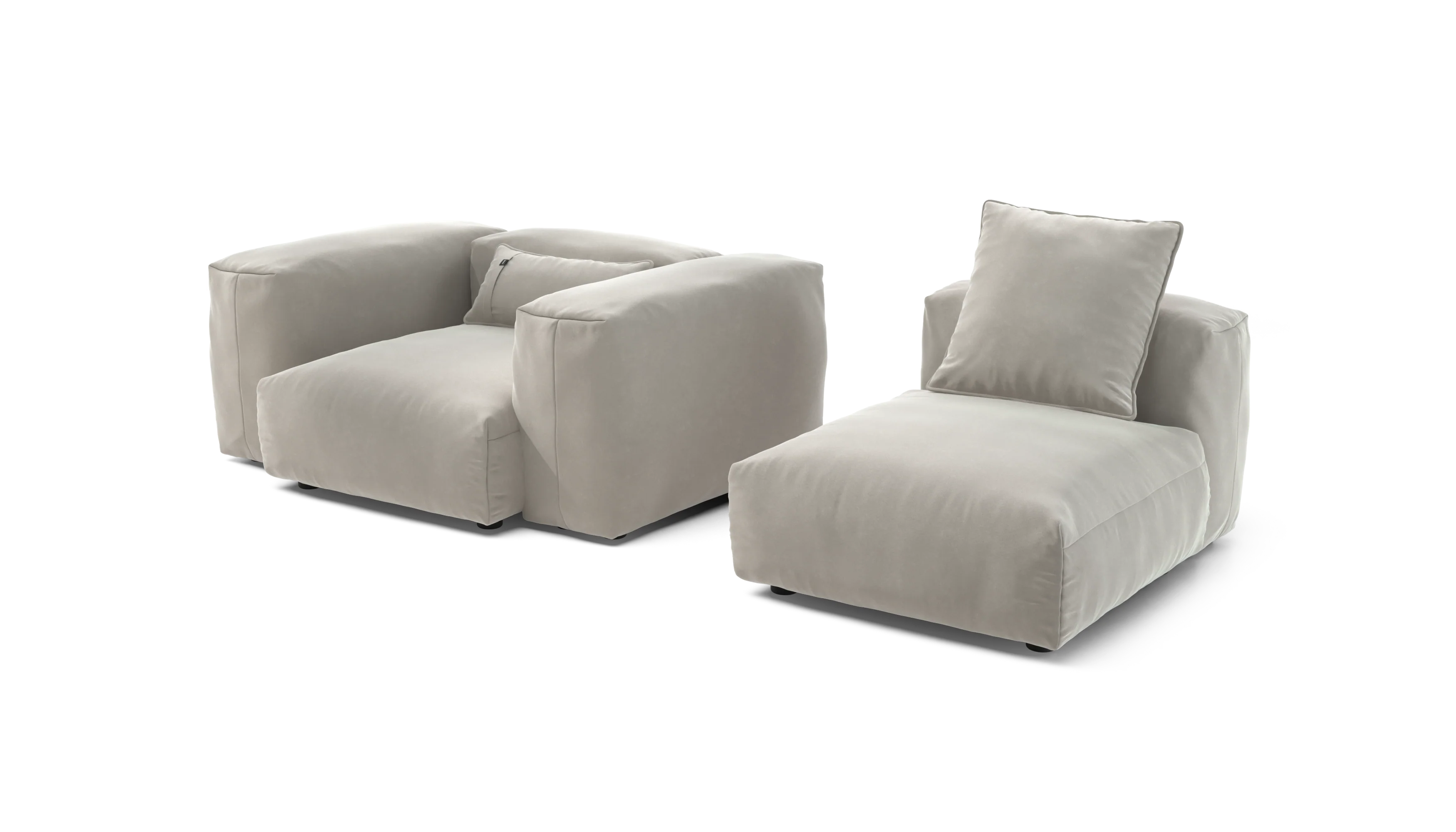 vetsak | Sofa Set 02 Medium - Suave - Clay | Modular Sofa | 2.5 Seater | Big Sofa - Image 4