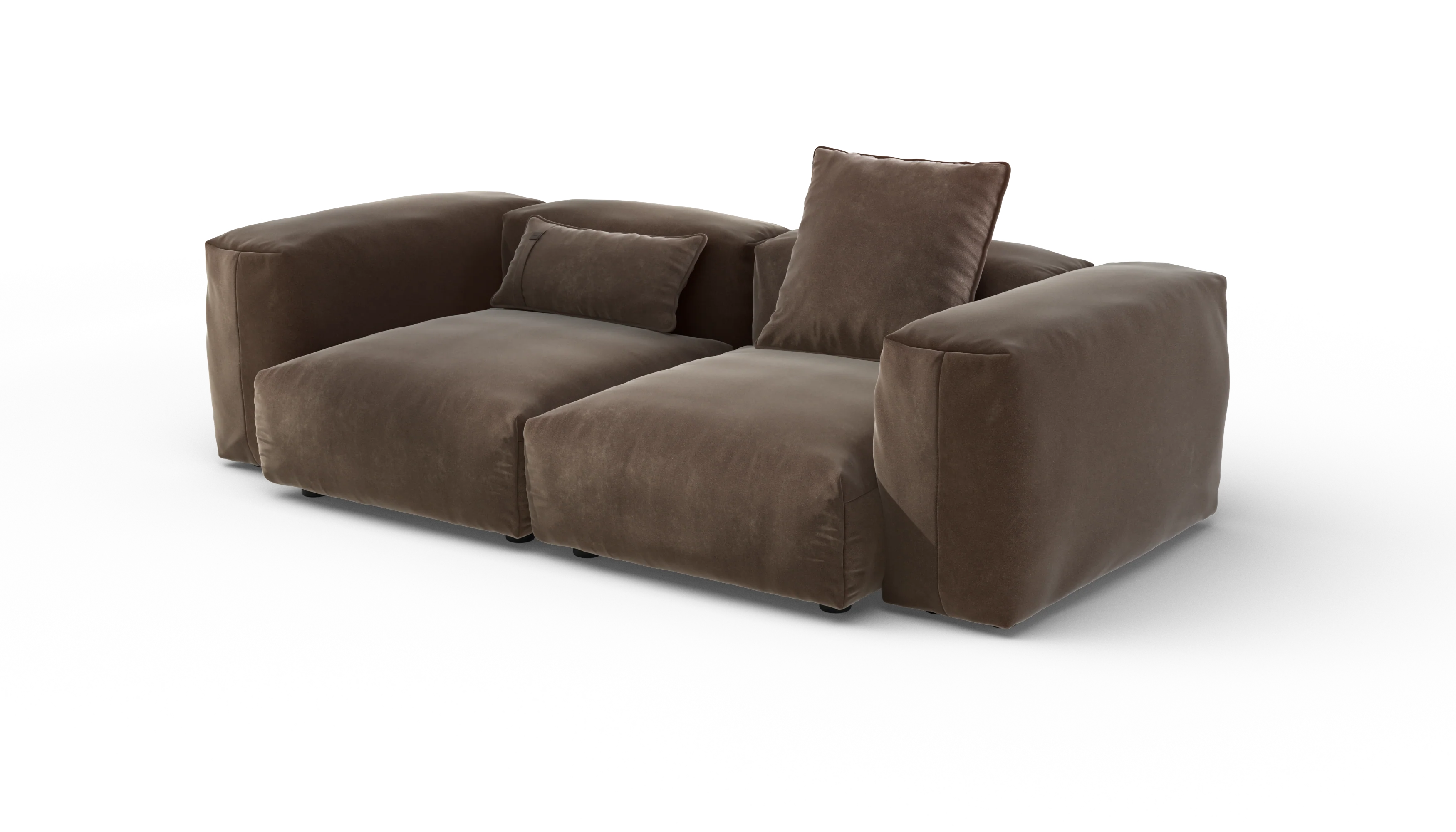 vetsak | Sofa Set 02 Medium - Suave - Espresso | Modular Sofa | 2.5 Seater | Big Sofa - Image 3
