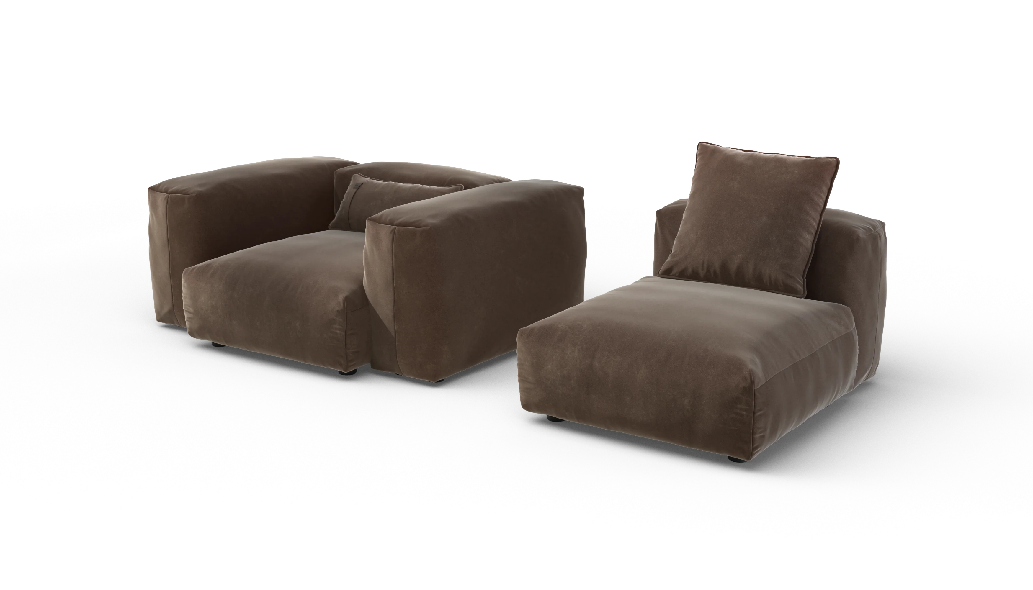 vetsak | Sofa Set 02 Medium - Suave - Espresso | Modular Sofa | 2.5 Seater | Big Sofa - Image 4
