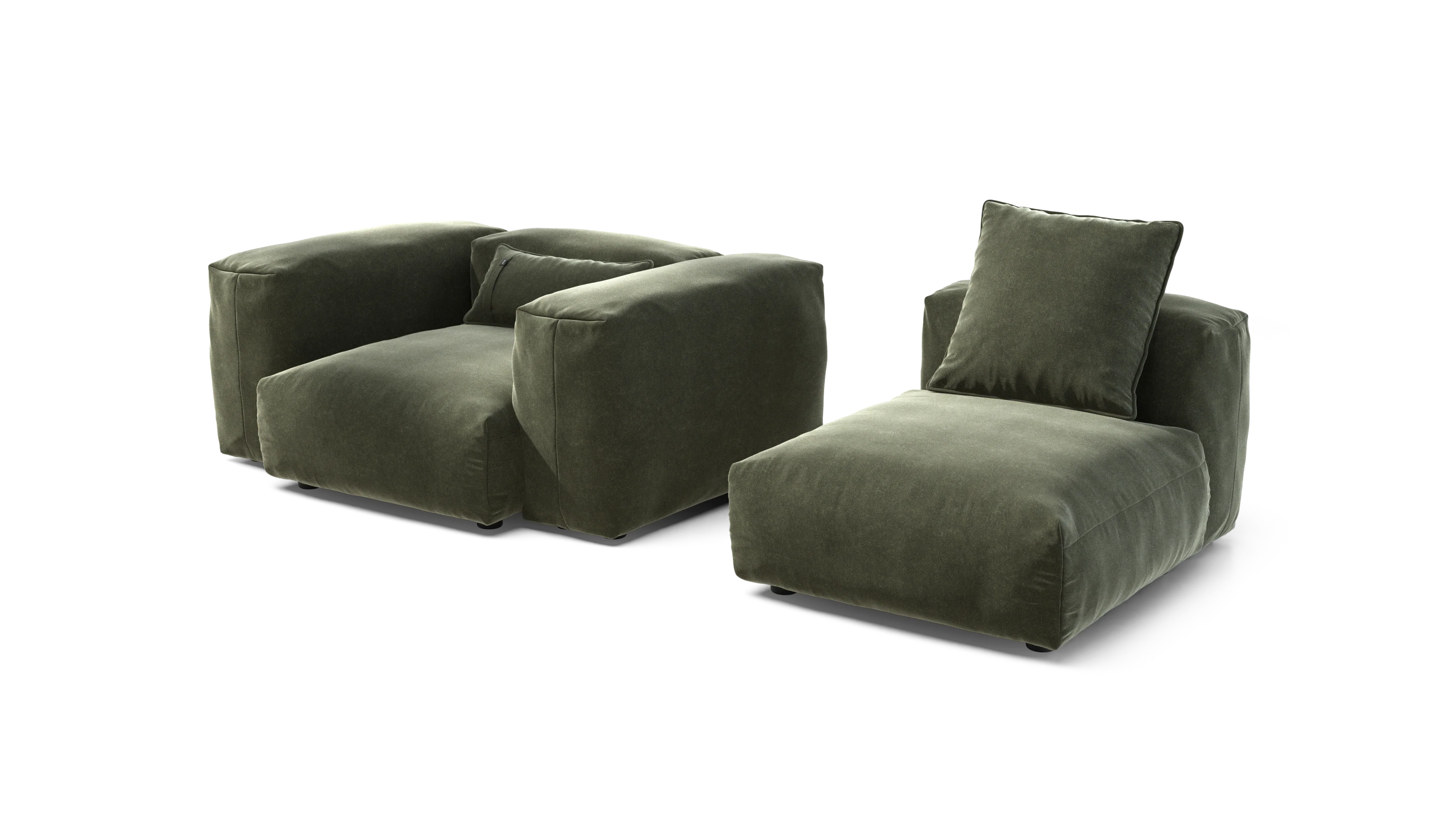 vetsak | Sofa Set 02 Medium - Suave - Pine | Modular Sofa | 2.5 Seater | Big Sofa - Image 4
