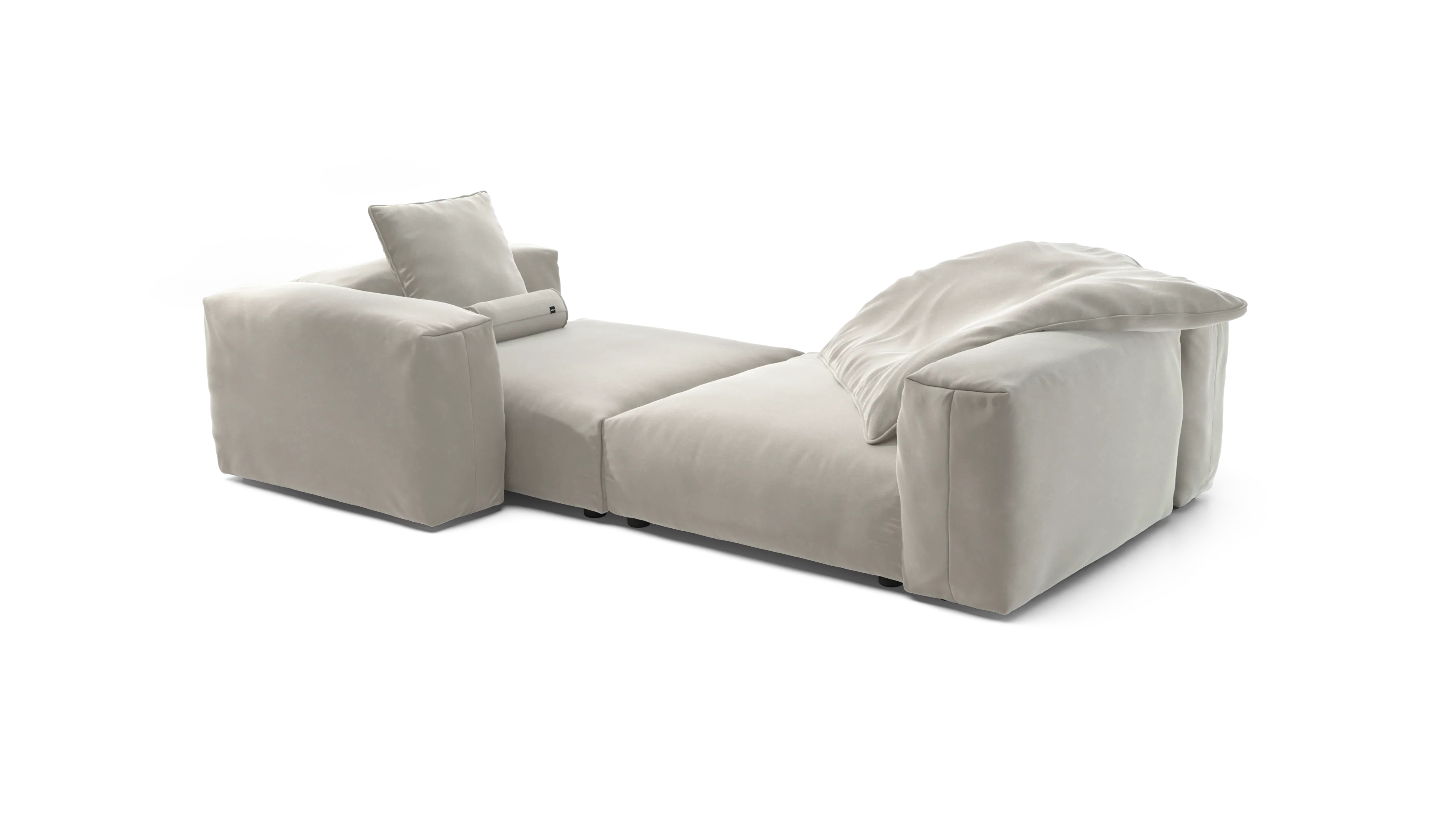 vetsak | Sofa Set 02 XLarge - Suave - Clay | Modular Sofa | 3.5 Seater | Big Sofa - Image 4