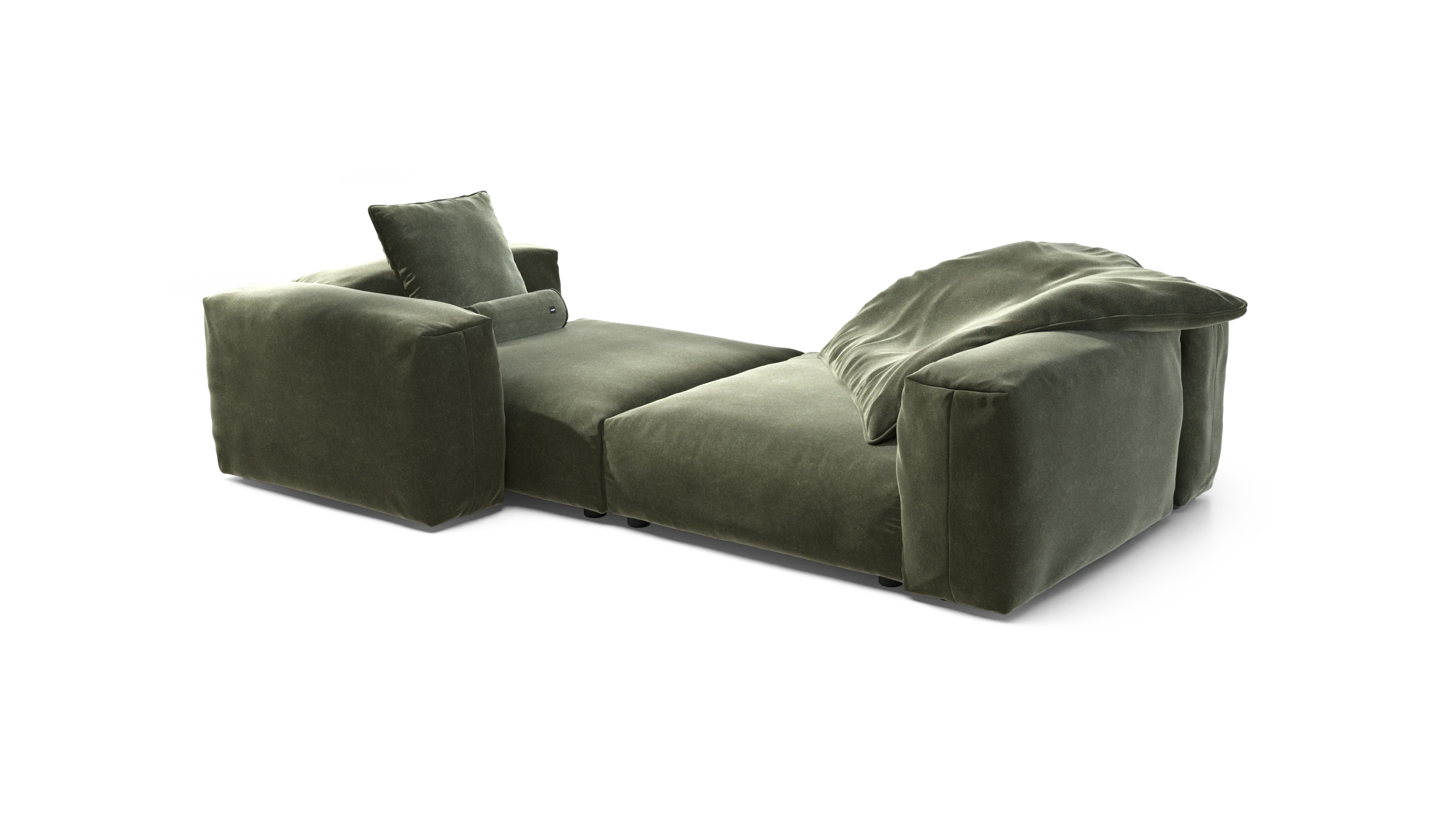 vetsak | Sofa Set 02 XLarge - Suave - Pine | Modular Sofa | 3.5 Seater | Big Sofa - Image 4