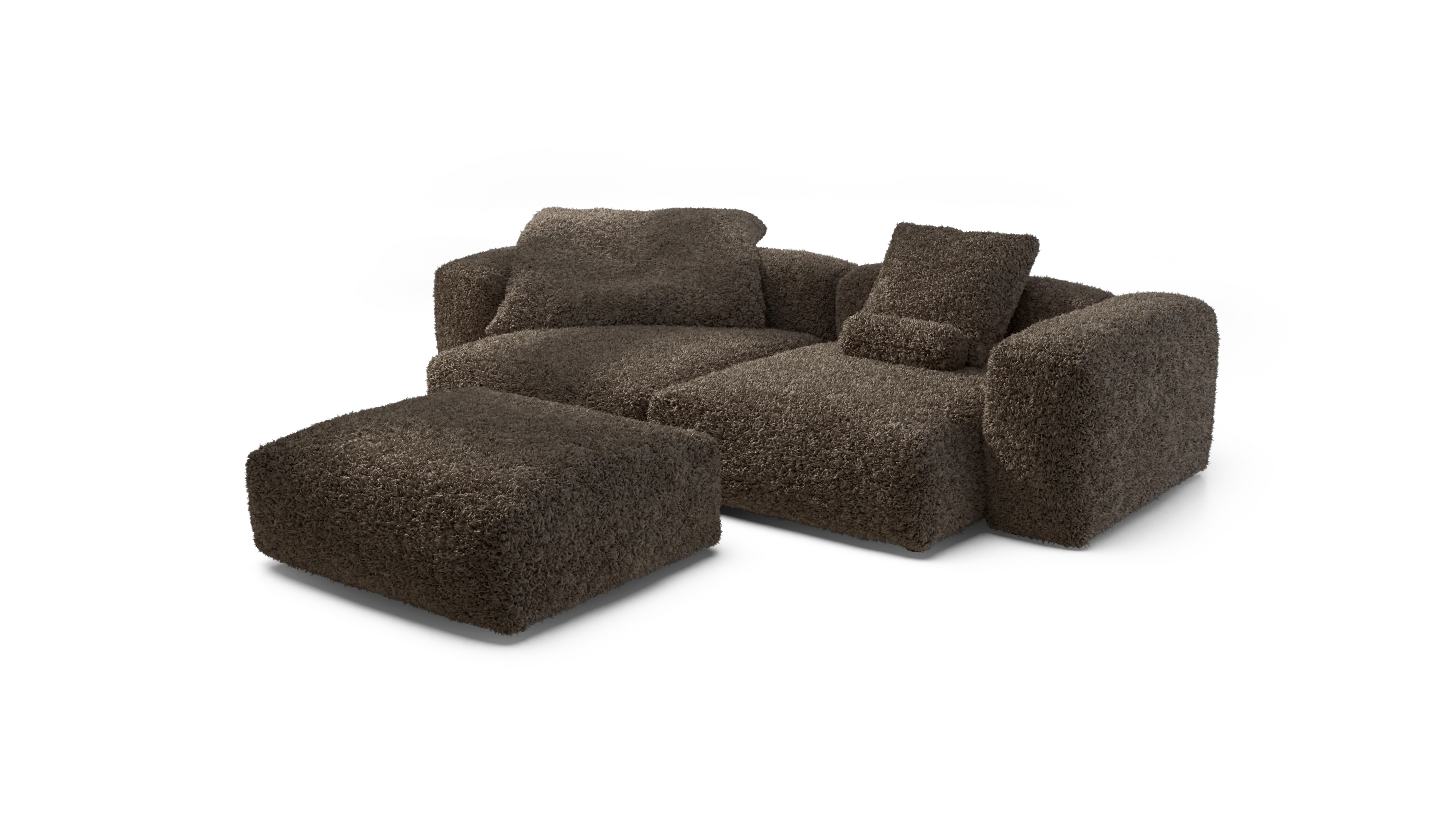 vetsak | Sofa Set 03 - Doodle - Cacao | Modular Sofa | 3.5 Seater | Big Sofa | Corner Sofa - Image 4