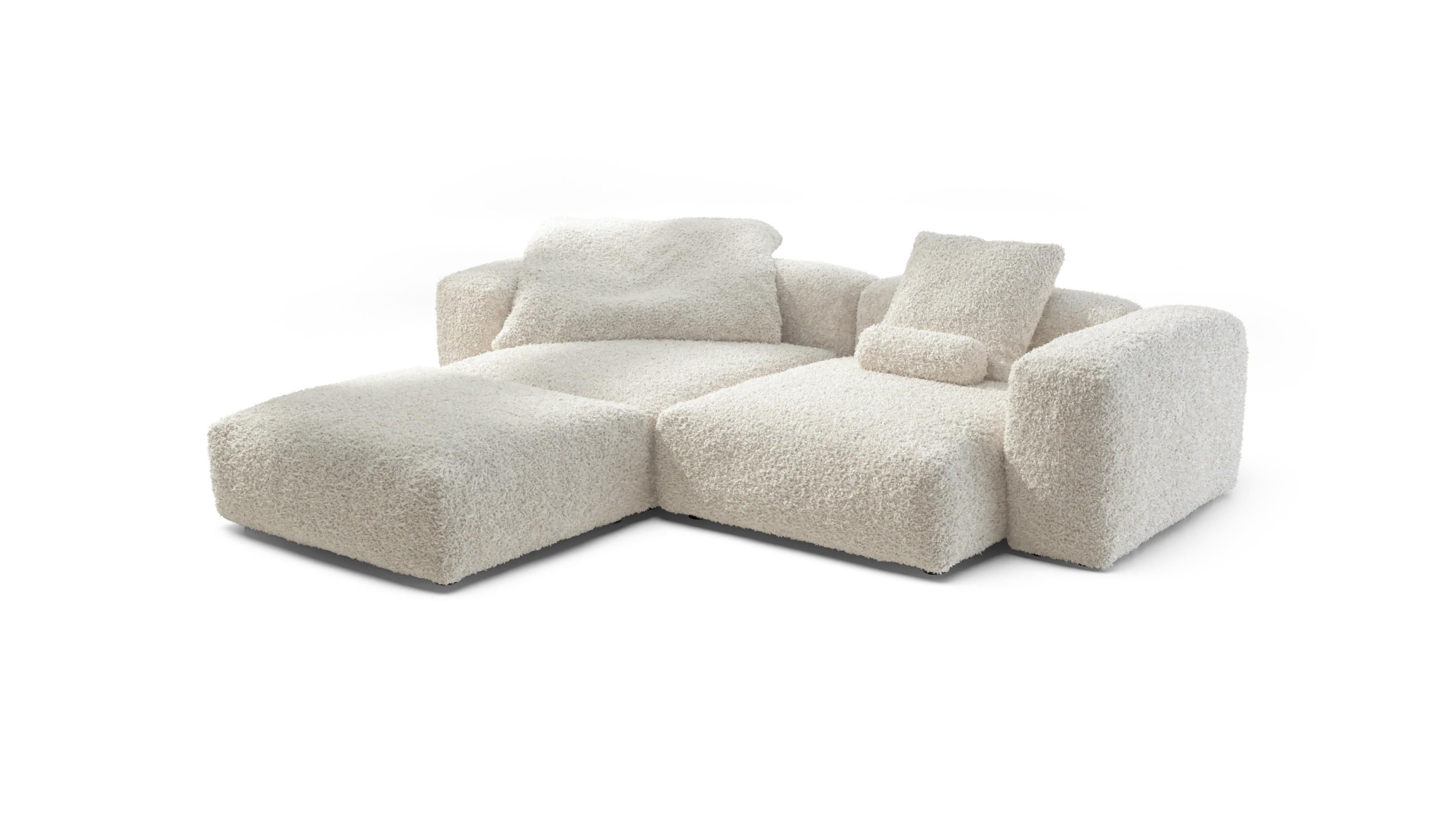 vetsak | Sofa Set 03 - Doodle - Creme | Modular Sofa | 3.5 Seater | Big Sofa | Corner Sofa - Image 3