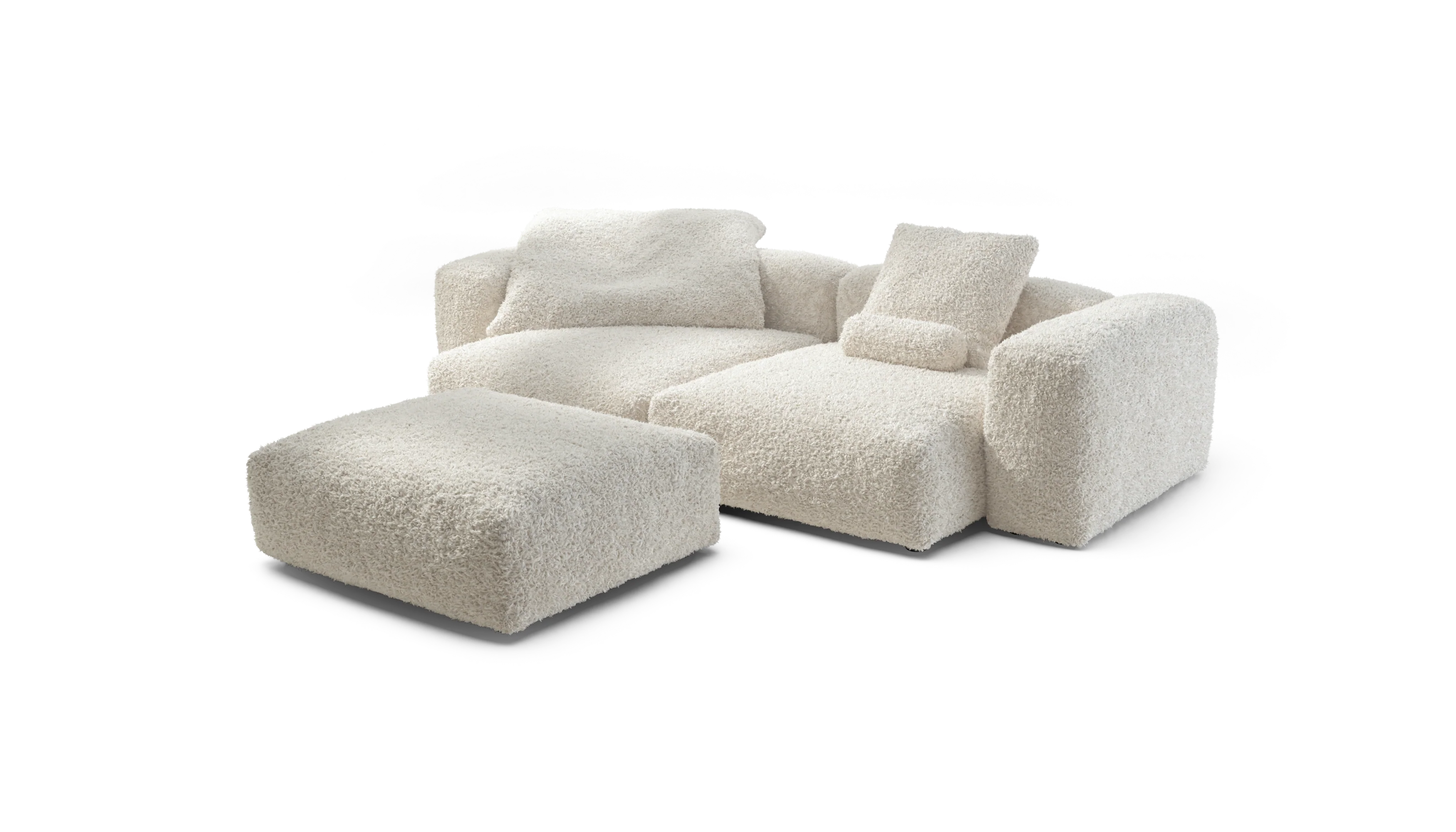 vetsak | Sofa Set 03 - Doodle - Creme | Modular Sofa | 3.5 Seater | Big Sofa | Corner Sofa - Image 4