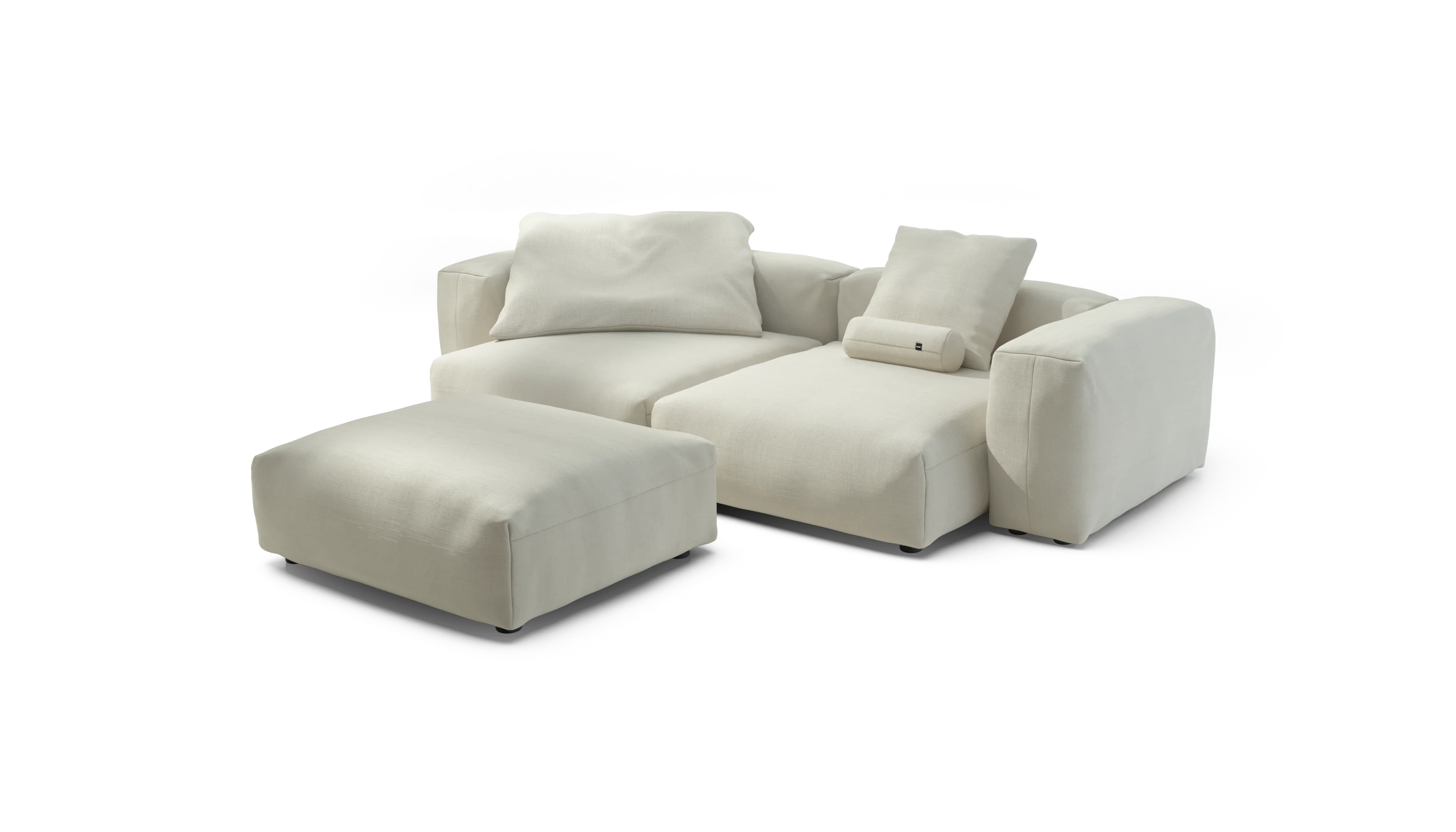 vetsak | Sofa Set 03 - Pique - Creme | Modular Sofa | 3.5 Seater | Big Sofa | Corner Sofa - Image 4