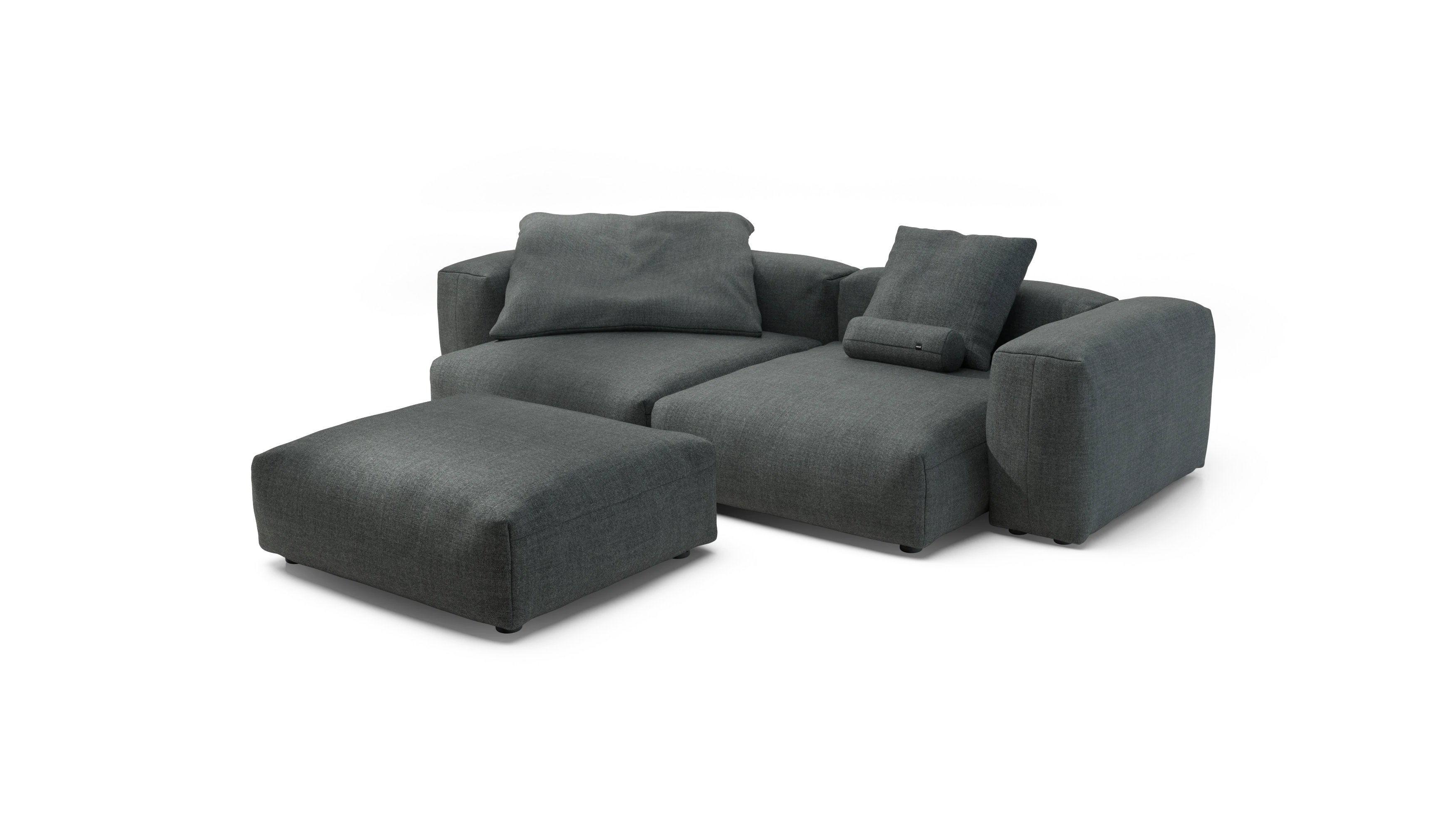 vetsak | Sofa Set 03 - Pique - Dark Grey | Modular Sofa | 3.5 Seater | Big Sofa | Corner Sofa - Image 4