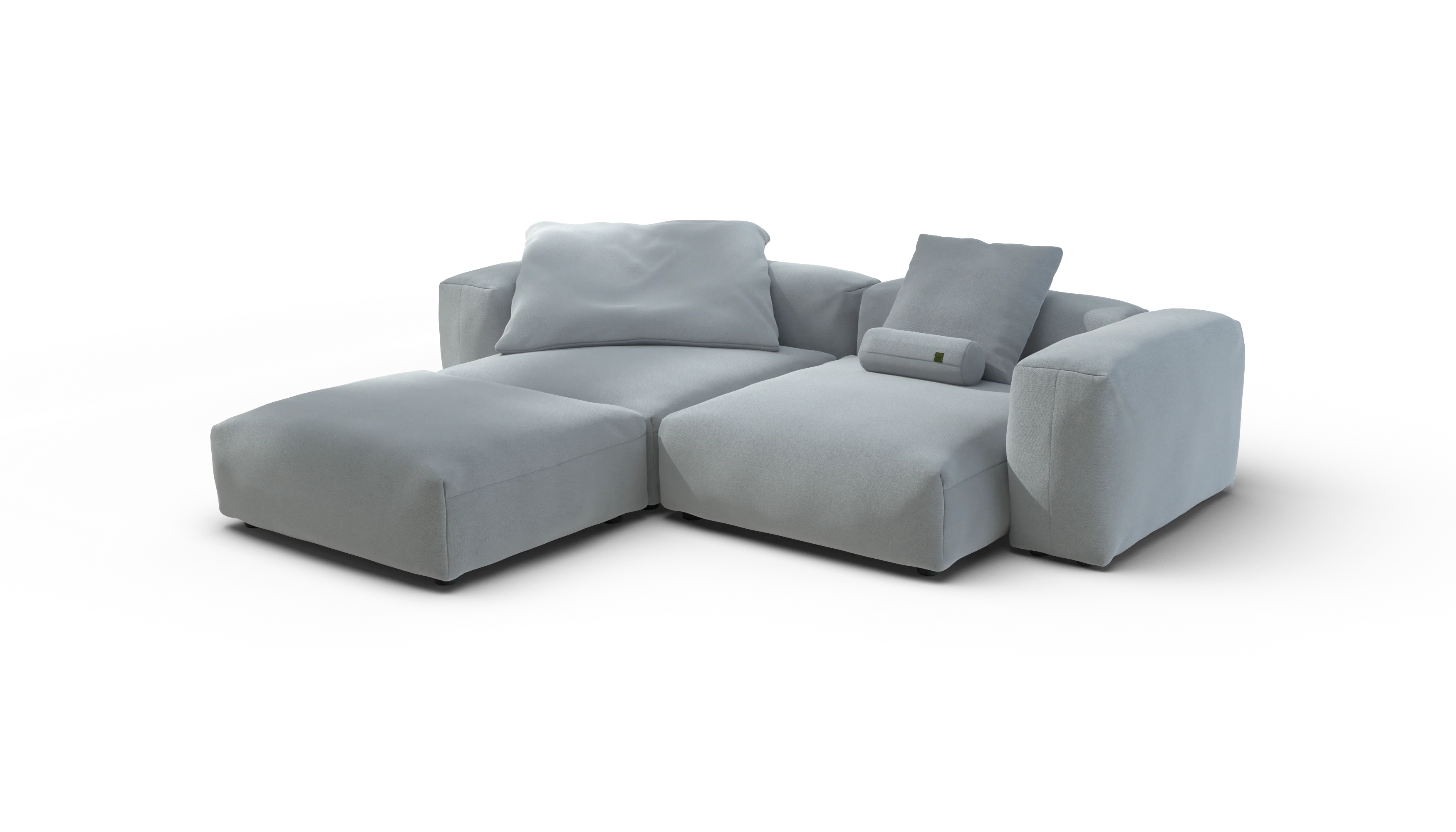vetsak | Sofa Set 03 - Pique - Turquoise | Modular Sofa | 3.5 Seater | Big Sofa | Corner Sofa - Image 3