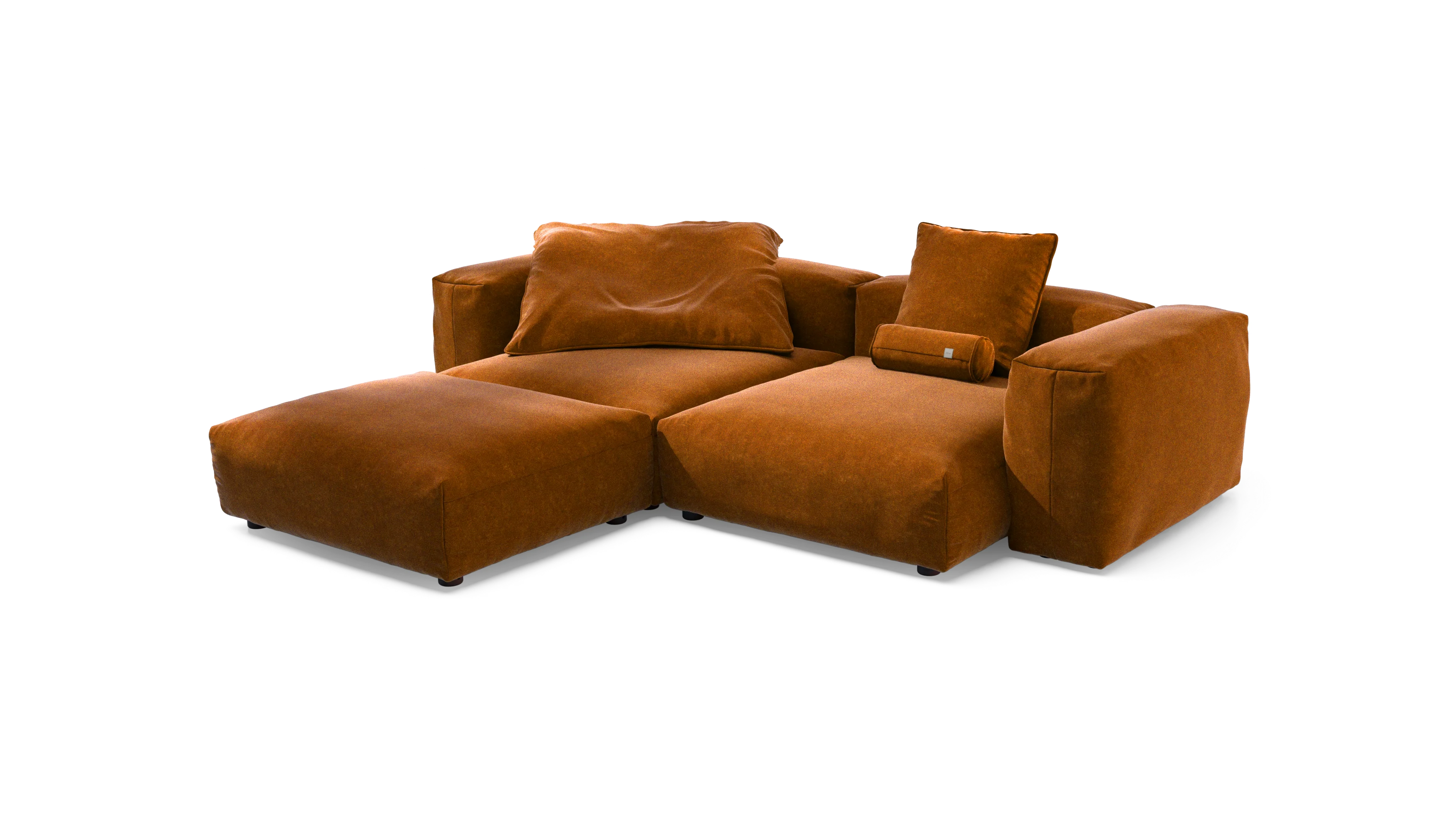 vetsak | Sofa Set 03 - Suave - Honey | Modular Sofa | 3.5 Seater | Big Sofa | Corner Sofa - Image 3