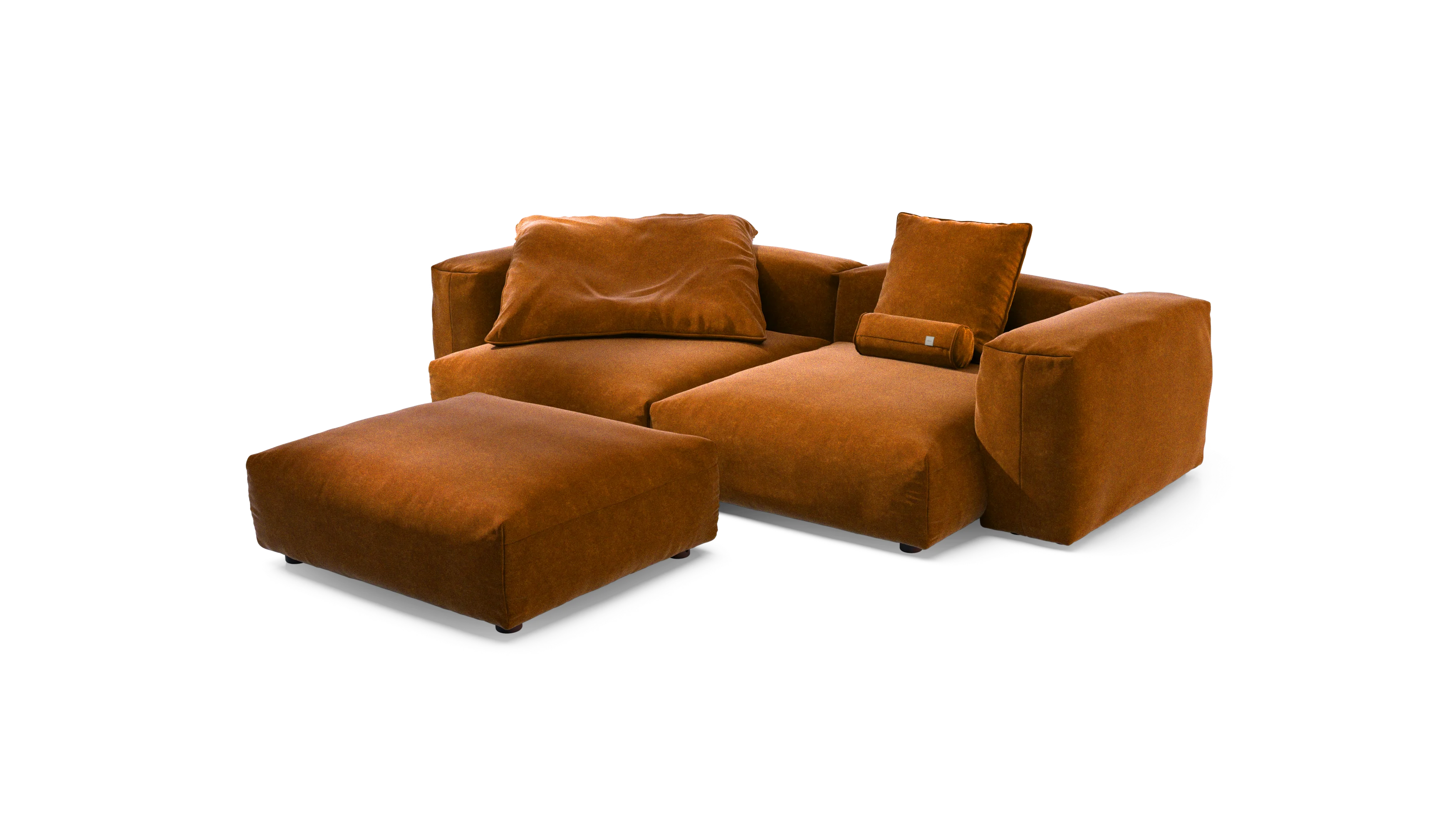 vetsak | Sofa Set 03 - Suave - Honey | Modular Sofa | 3.5 Seater | Big Sofa | Corner Sofa - Image 4