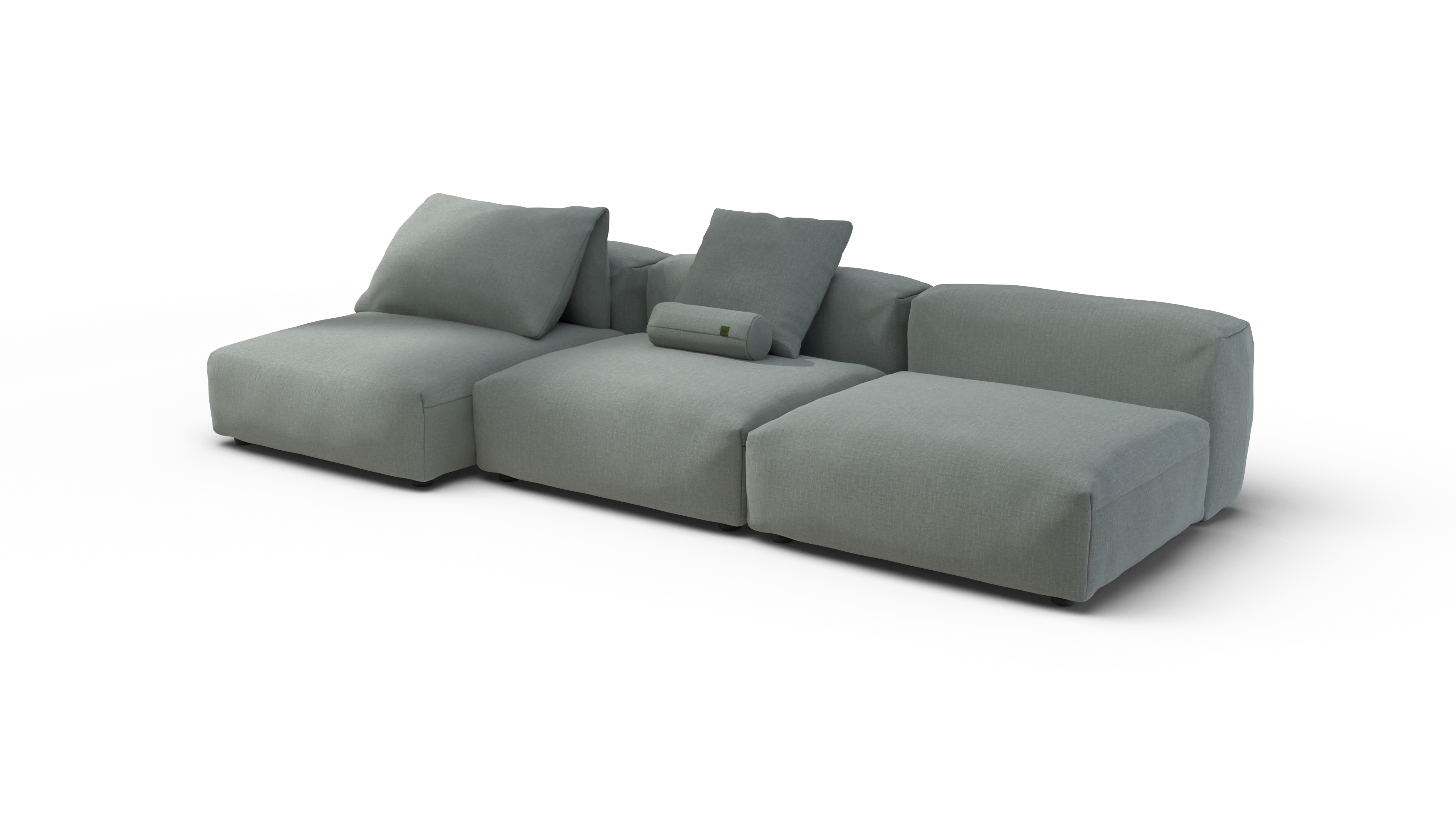 vetsak | Sofa Set 04 - Breeze - Sage | Modular Sofa | 5 Seater | Big Sofa - Image 3