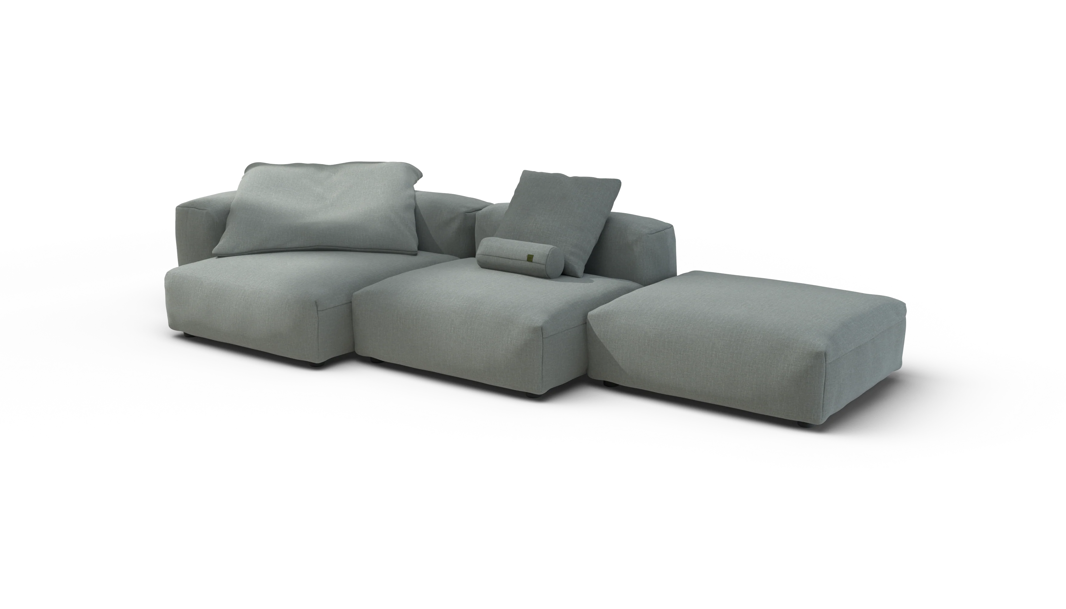 vetsak | Sofa Set 04 - Breeze - Sage | Modular Sofa | 5 Seater | Big Sofa - Image 4