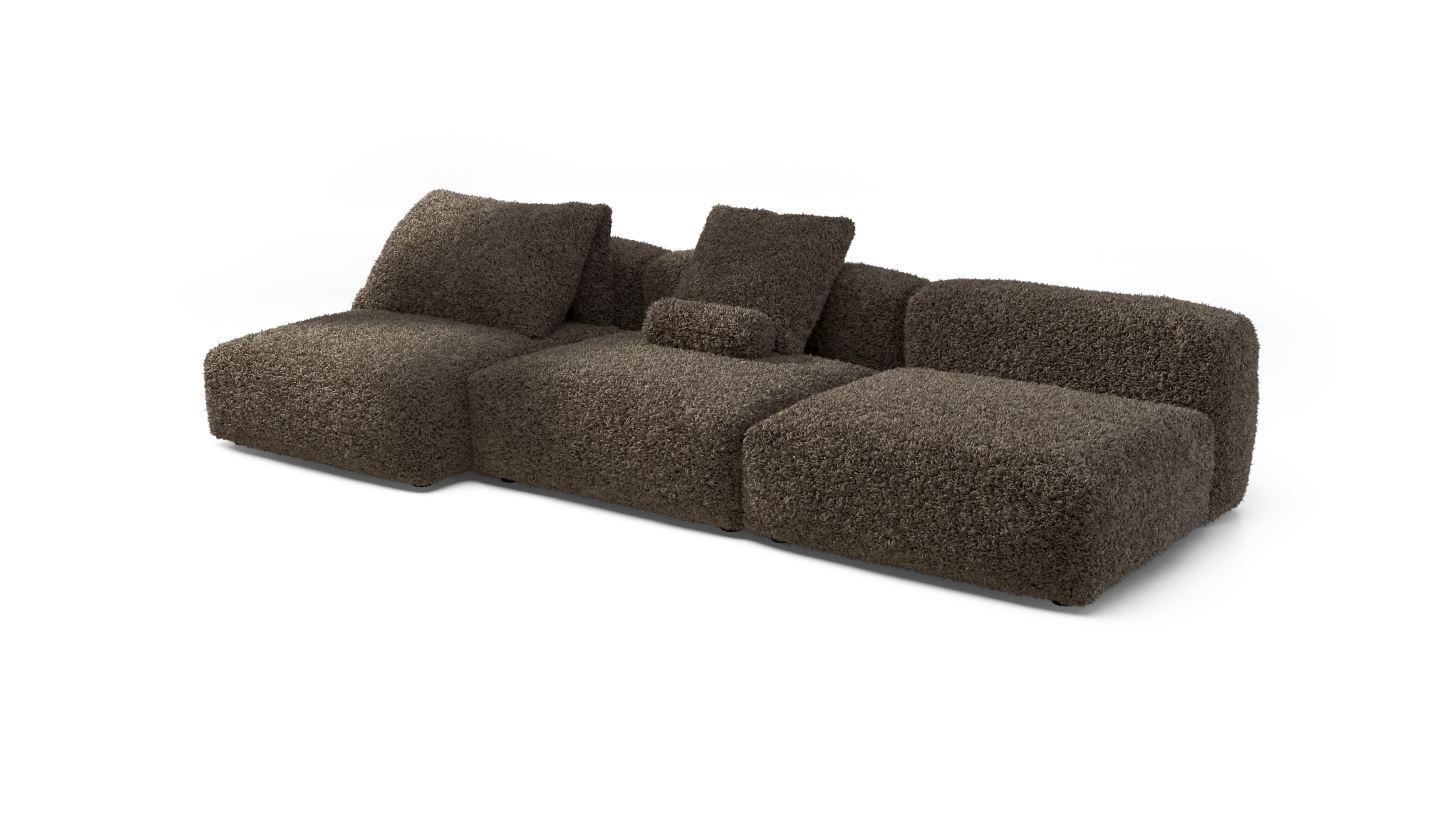 vetsak | Sofa Set 04 - Doodle - Cacao | Modular Sofa | 5 Seater | Big Sofa - Image 3