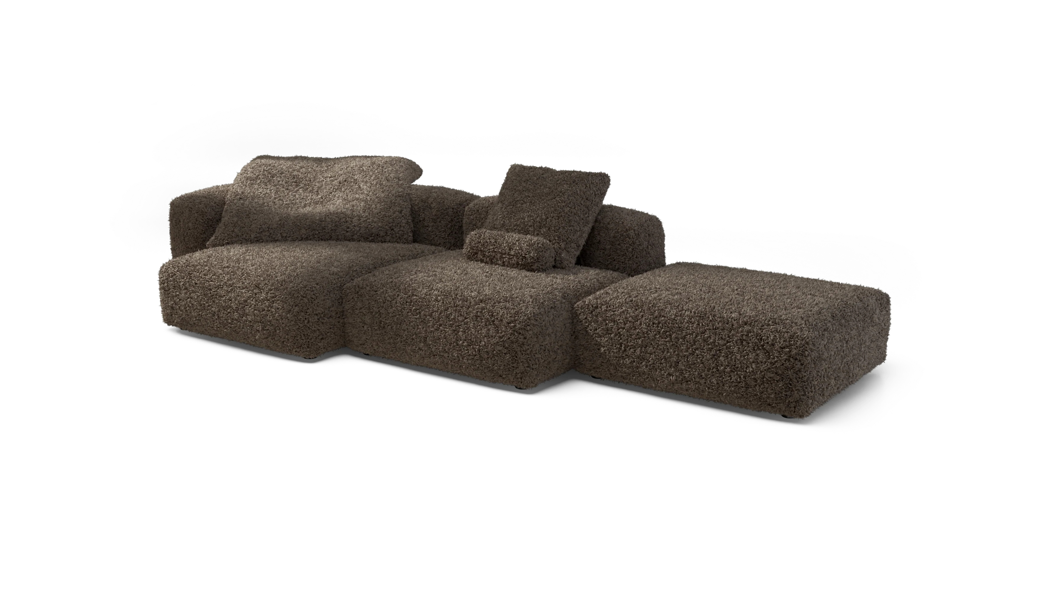 vetsak | Sofa Set 04 - Doodle - Cacao | Modular Sofa | 5 Seater | Big Sofa - Image 4