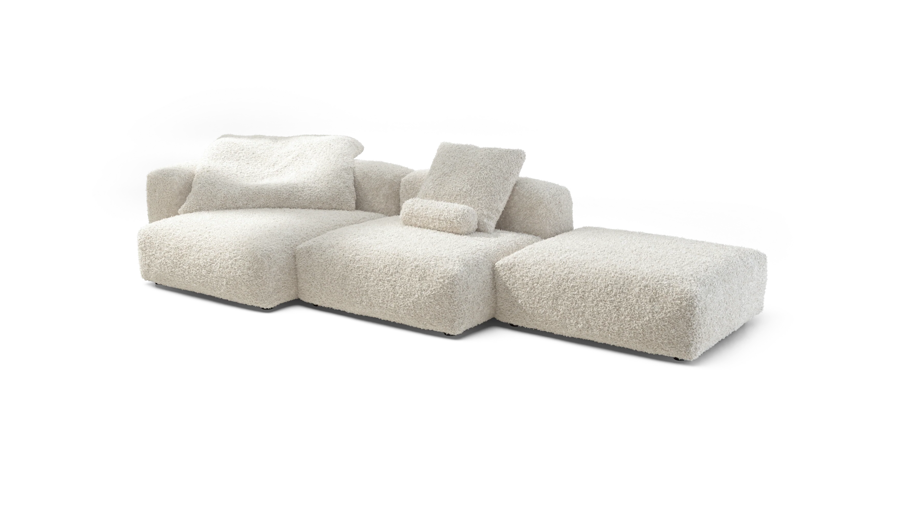 vetsak | Sofa Set 04 - Doodle - Creme | Modular Sofa | 5 Seater | Big Sofa - Image 4