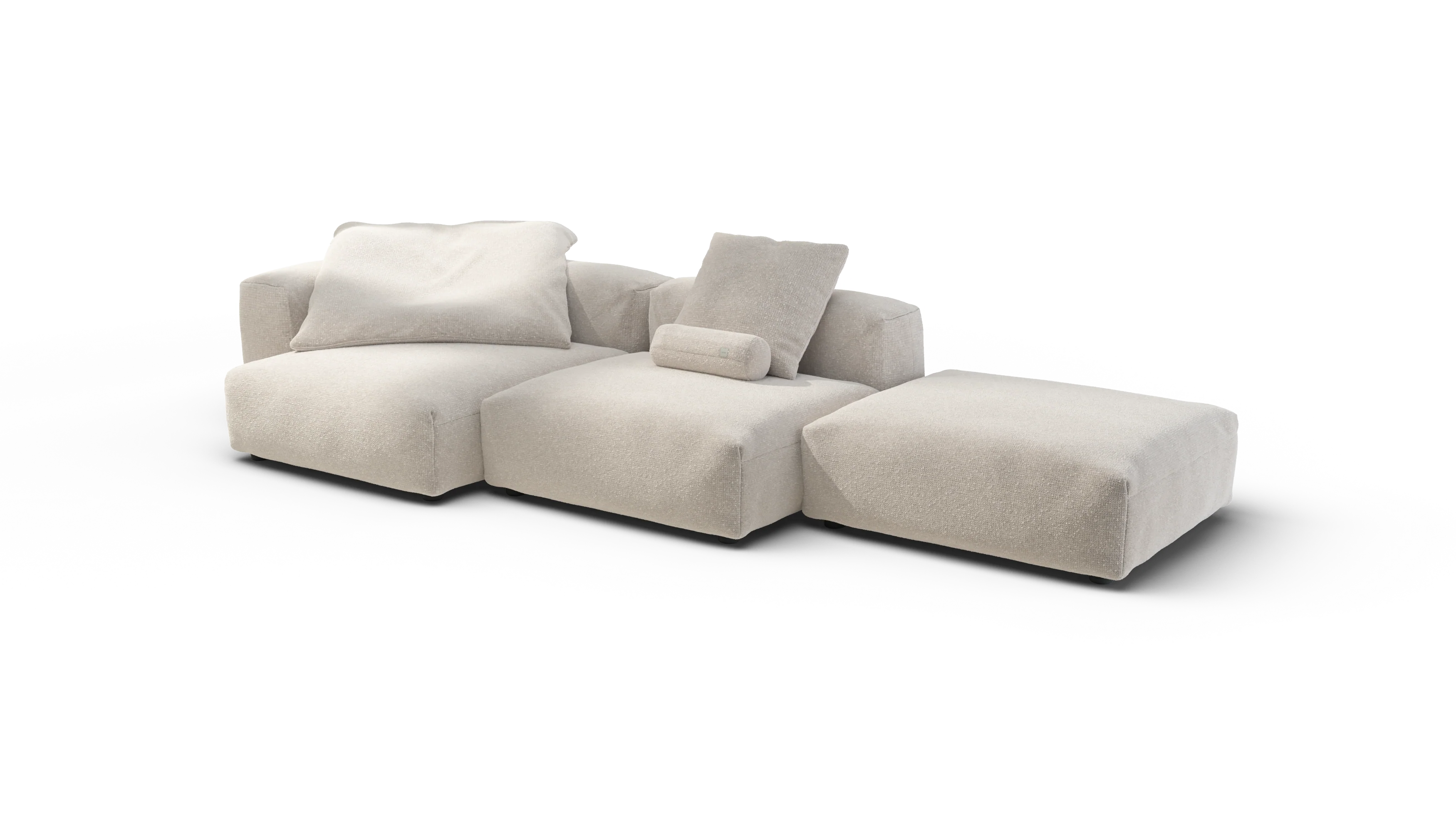 vetsak | Sofa Set 04 - Nub - Creme | Modular Sofa | 5 Seater | Big Sofa - Image 4