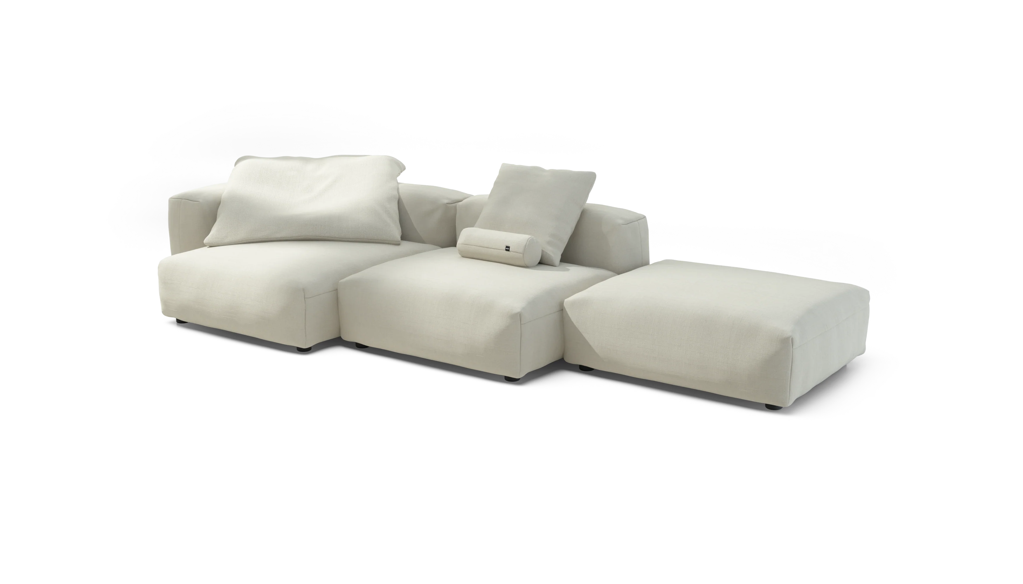 vetsak | Sofa Set 04 - Pique - Creme | Modular Sofa | 5 Seater | Big Sofa - Image 4